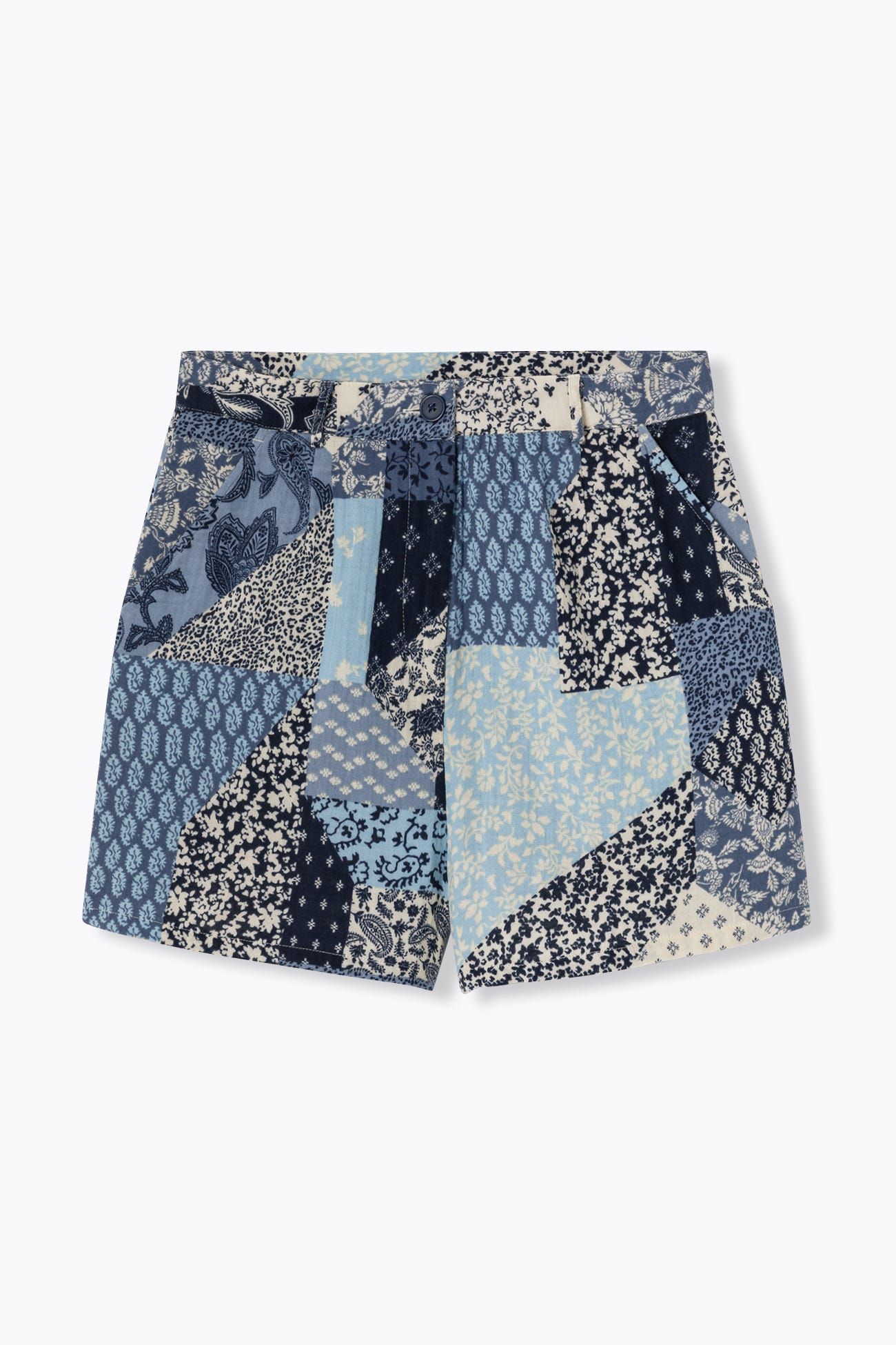 Shorts in garza di cotone