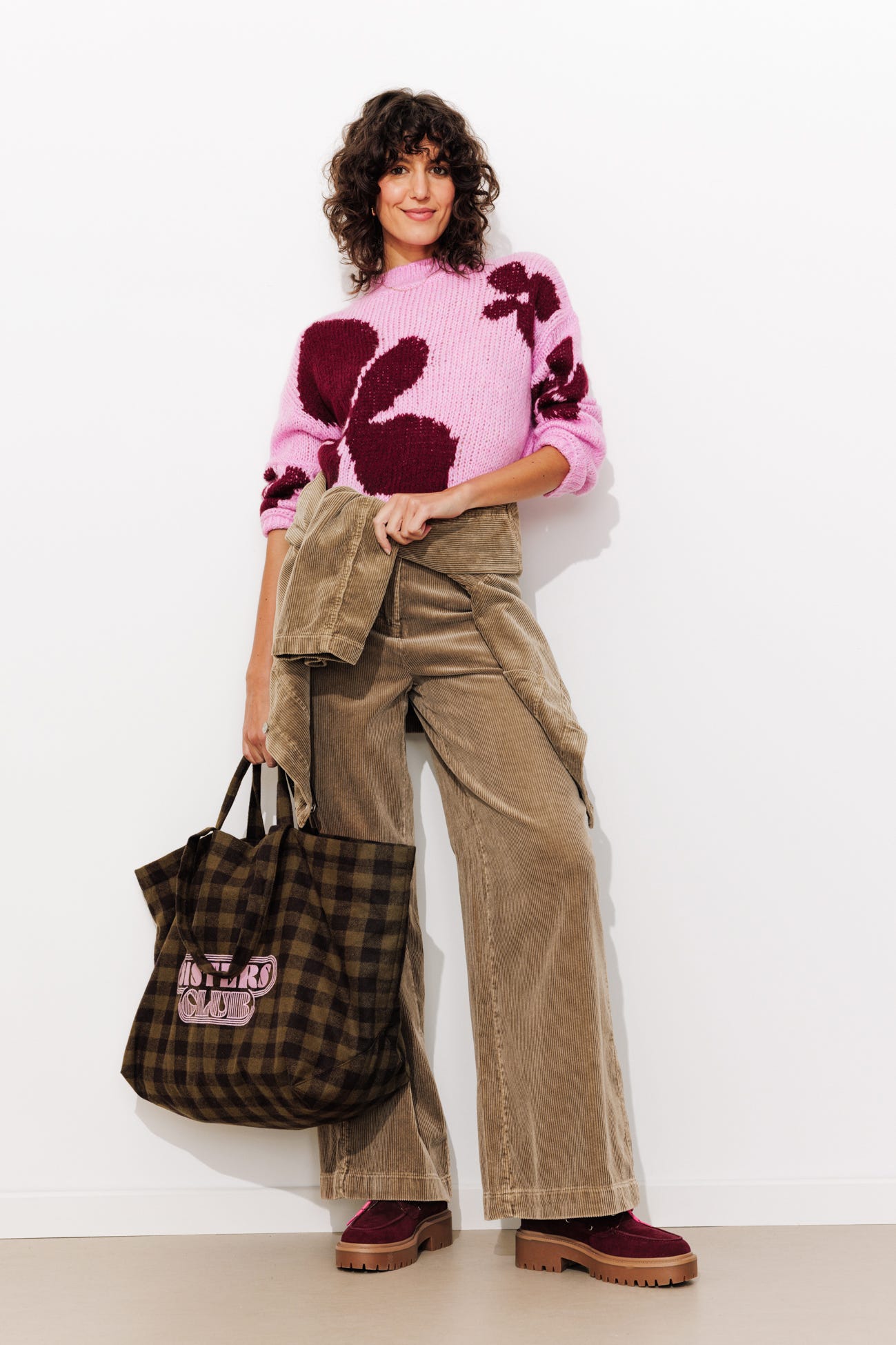 Pantalón ancho pana