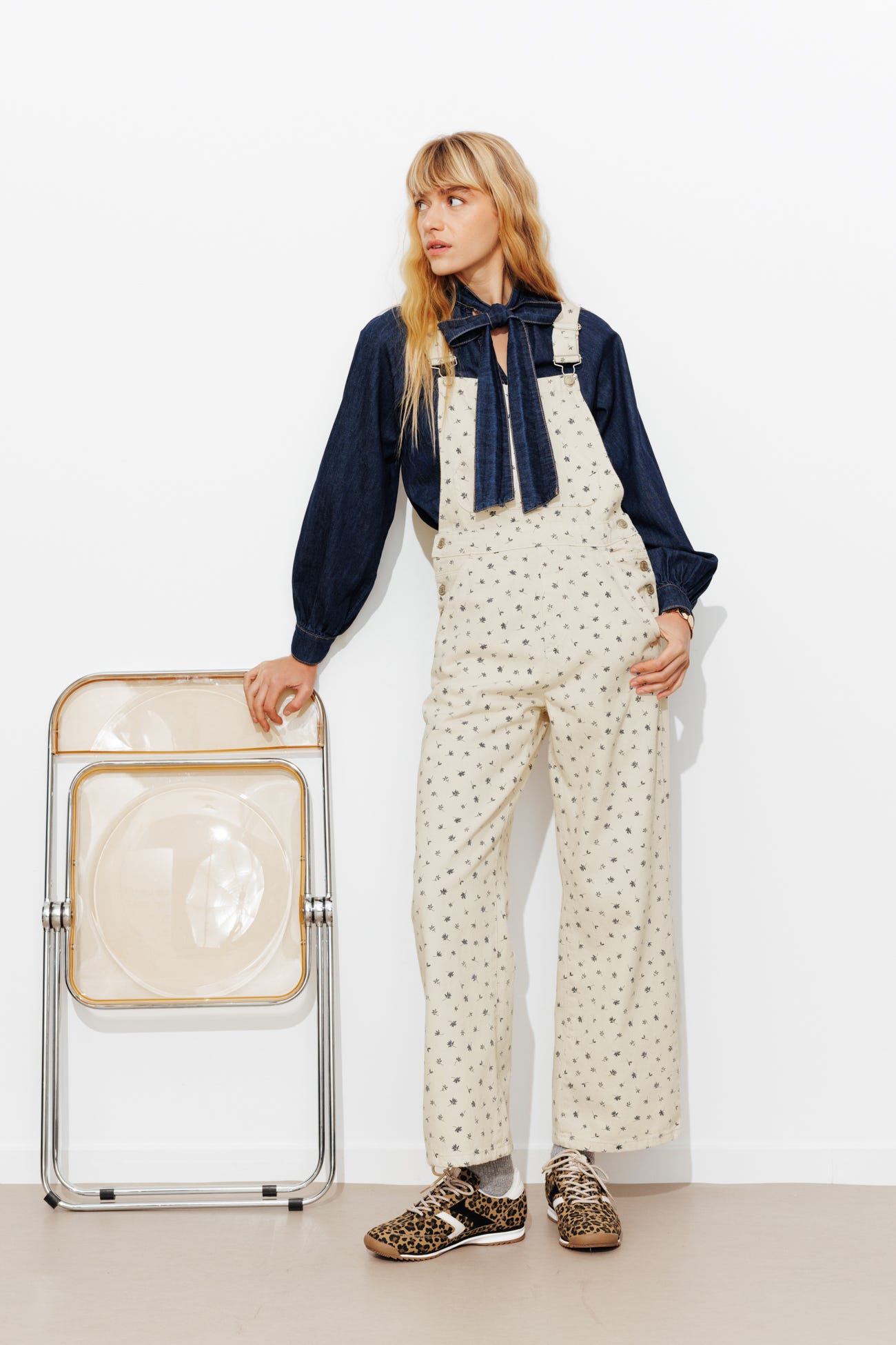 Salopette à fleurs Femme