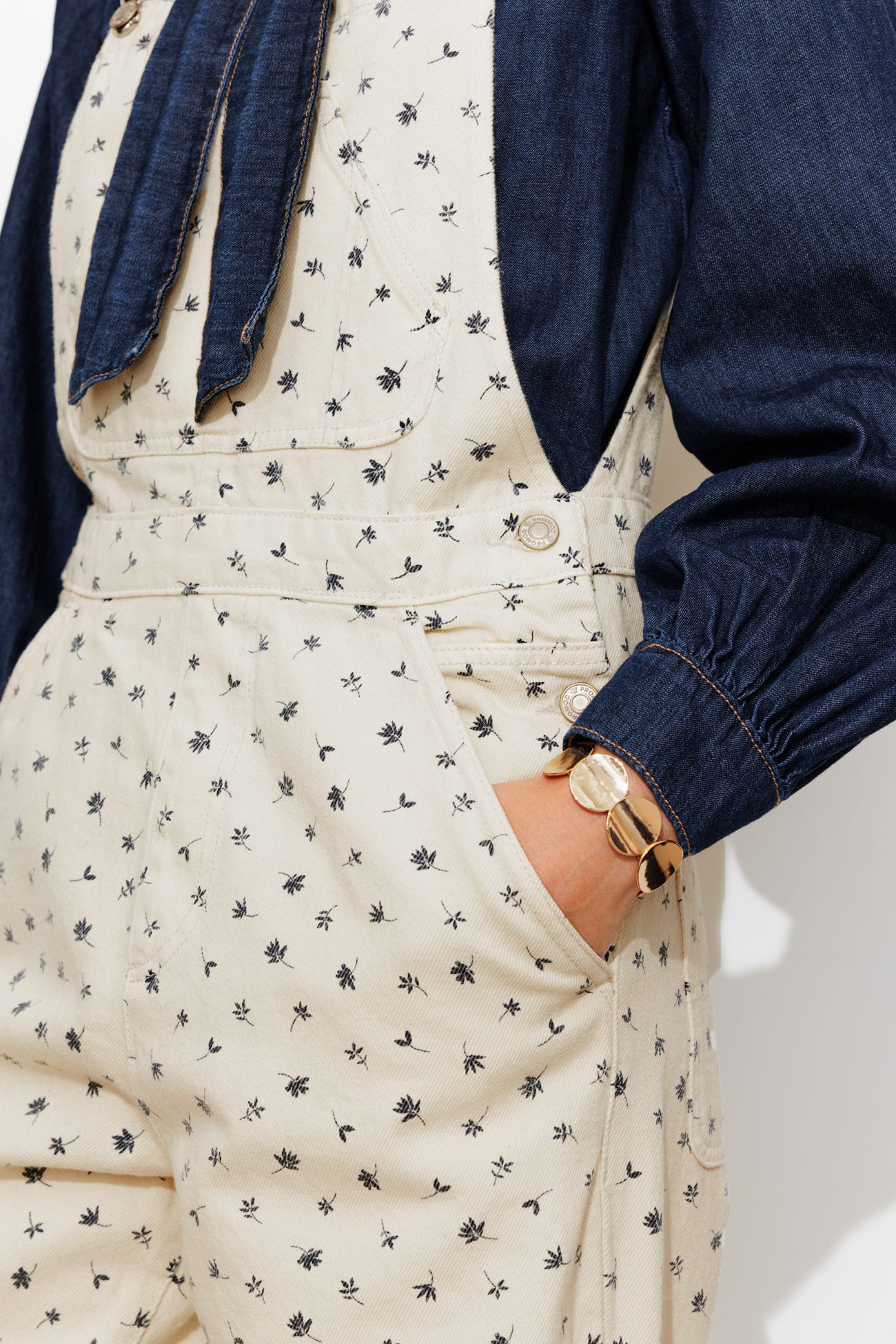 Salopette à fleurs Femme