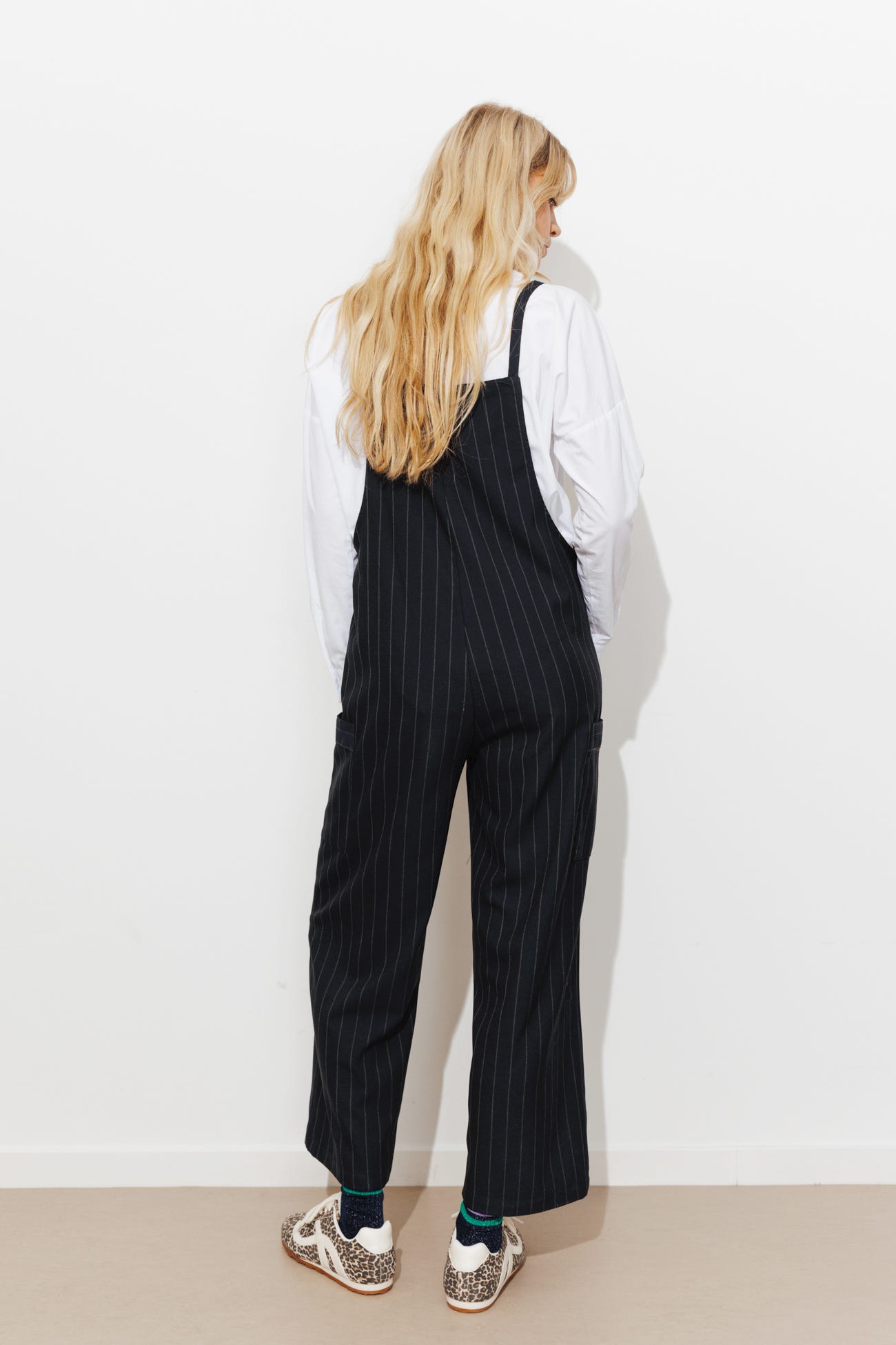 Combi-salopette rayée Femme