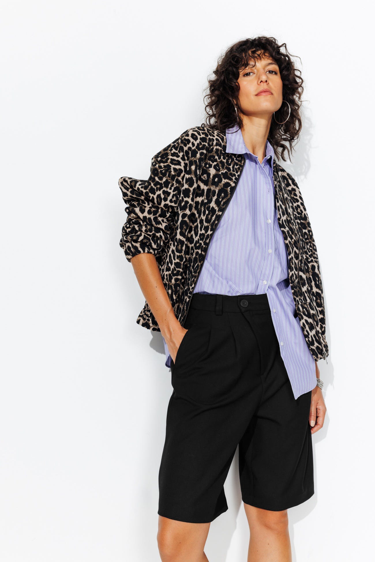 Bermuda chic à pinces Femme
