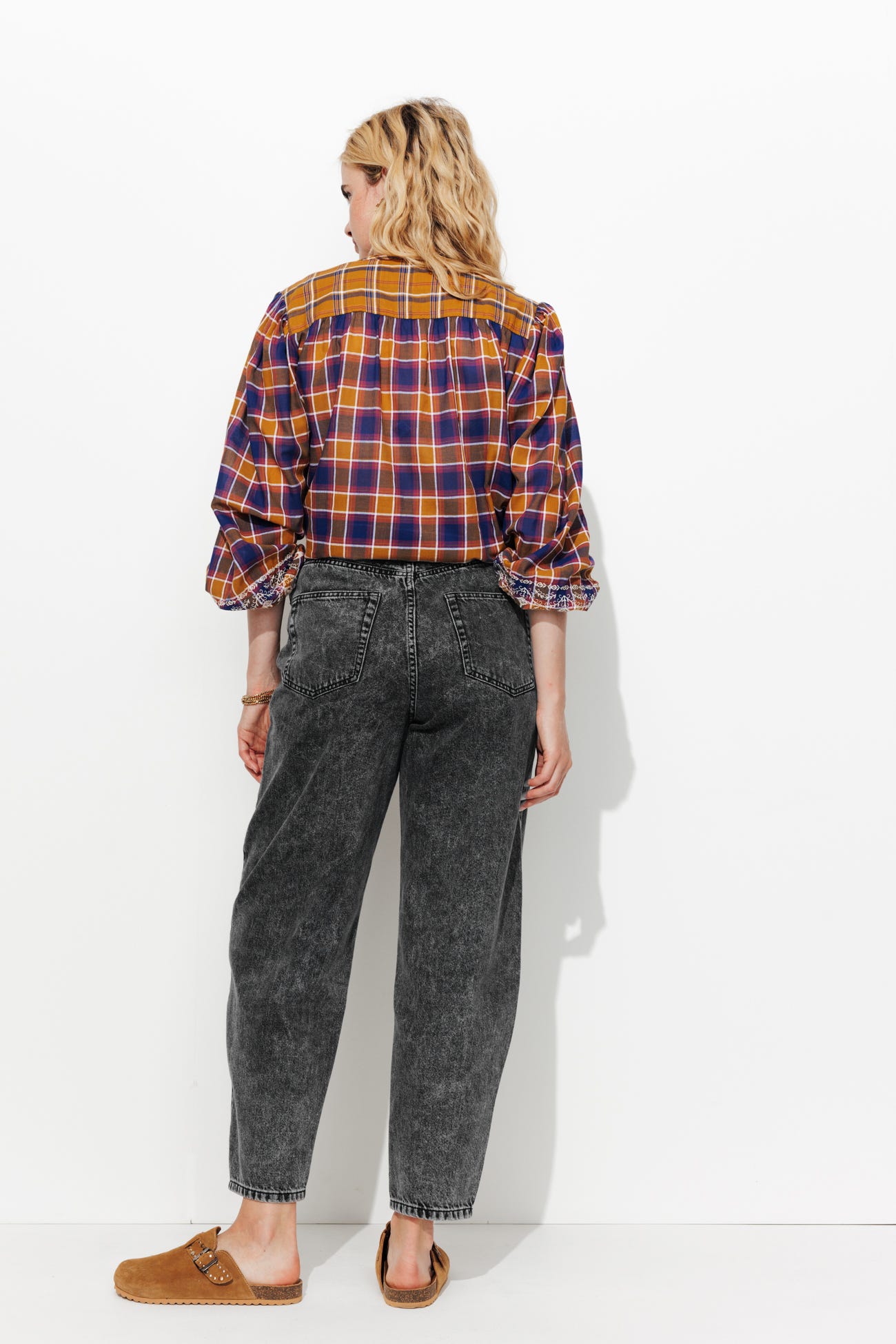 Ballonjeans mit hoher Taille