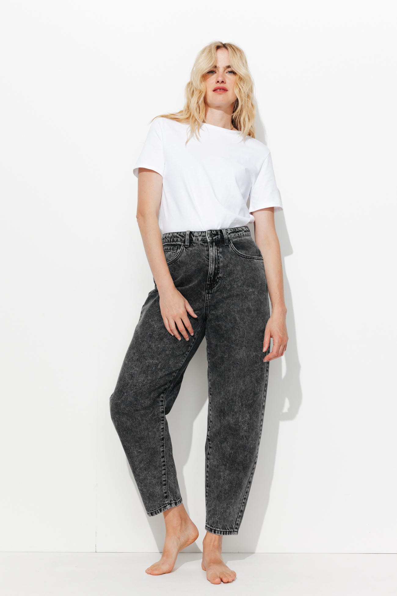 Balloon jeans a vita alta