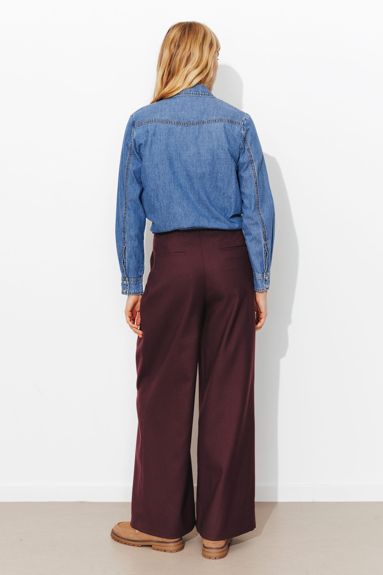 Pantalon large à pinces