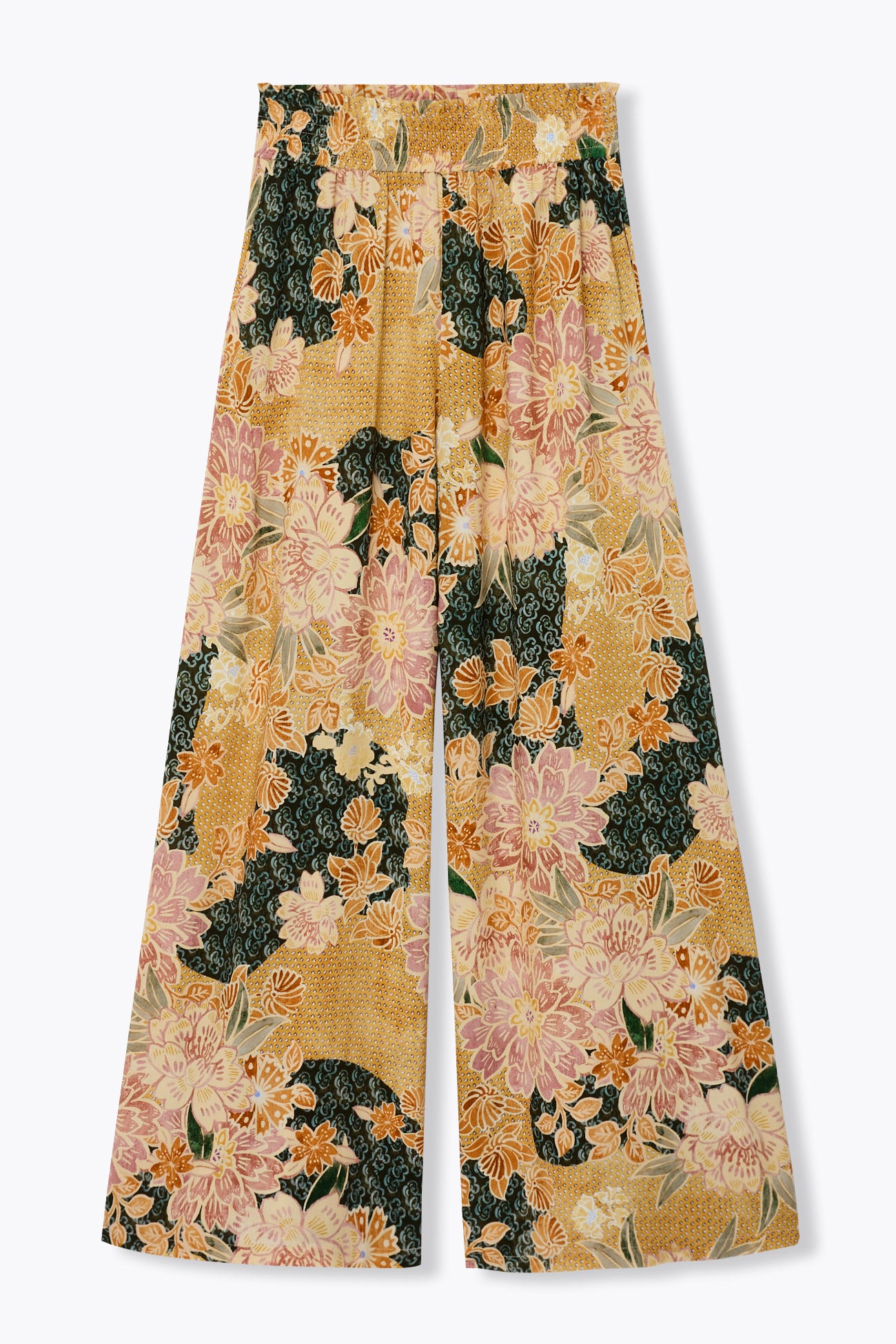 Pantalon large imprimé Femme