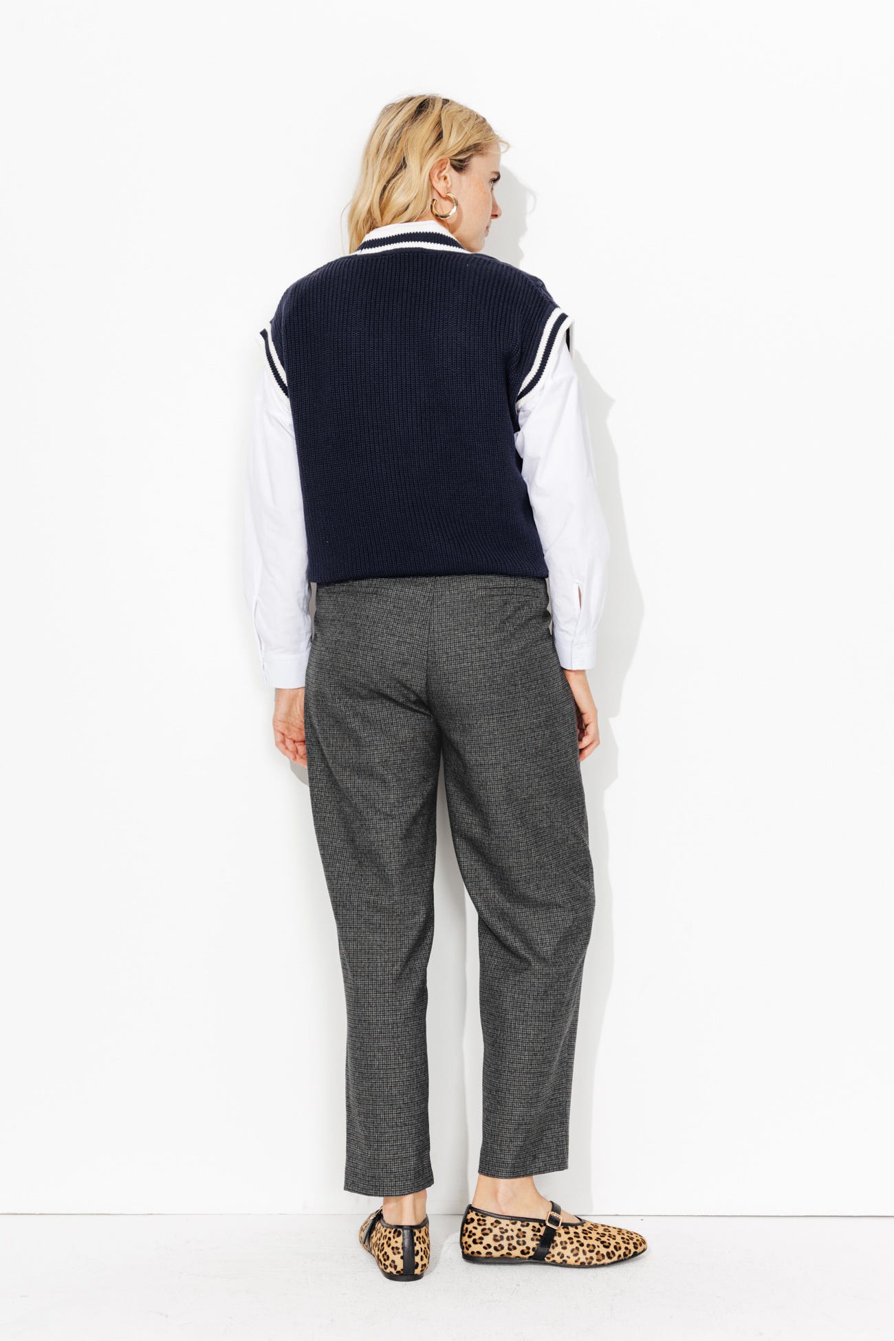 Pantalon à carreaux Femme