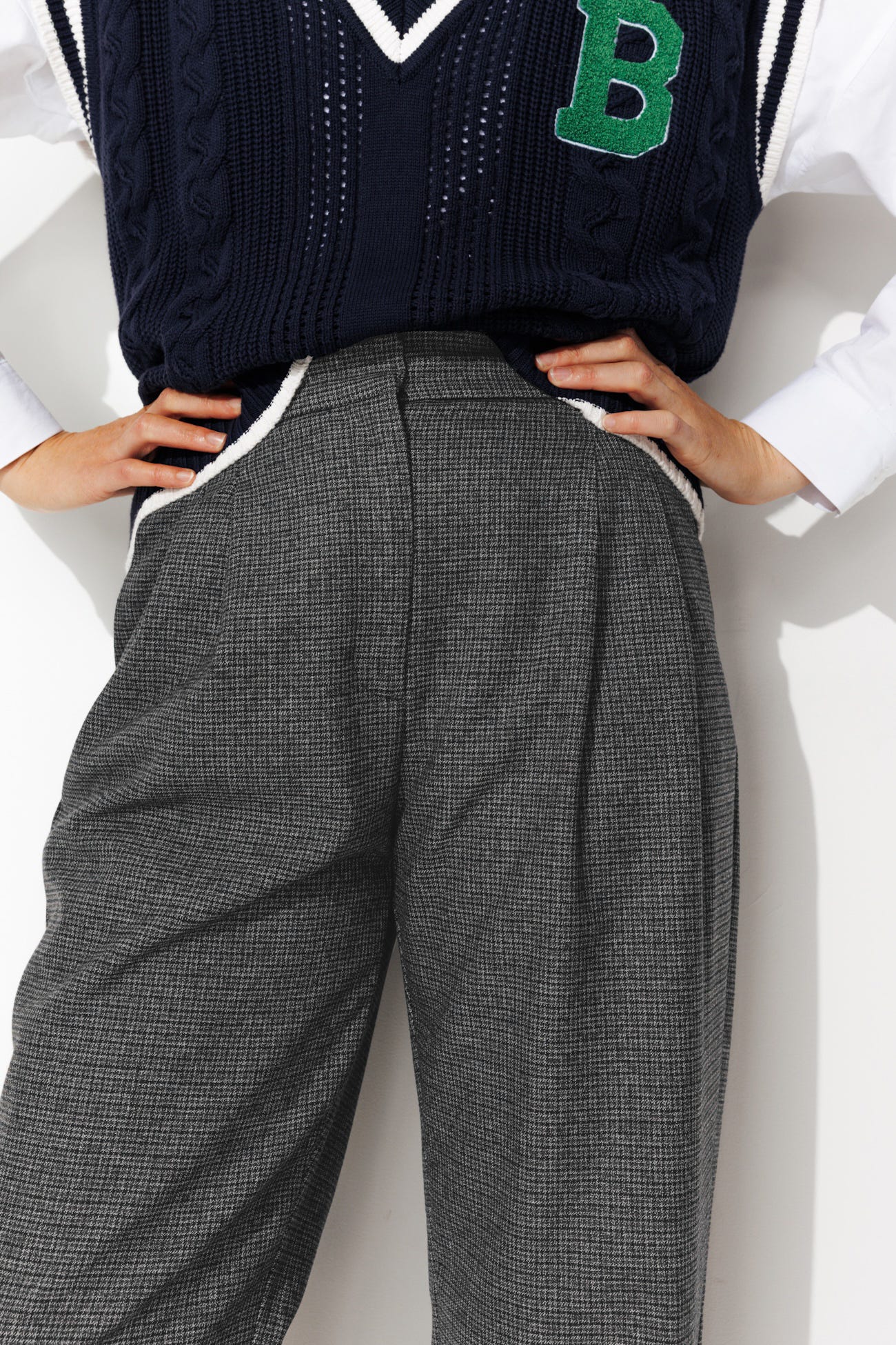 Pantalon à carreaux Femme
