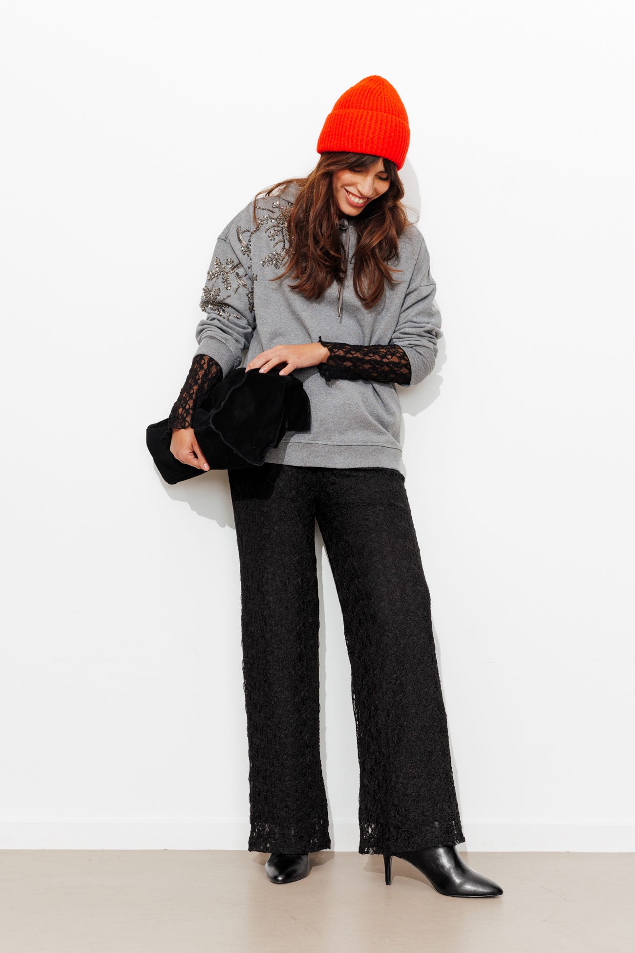 Pantalon en dentelle Femme