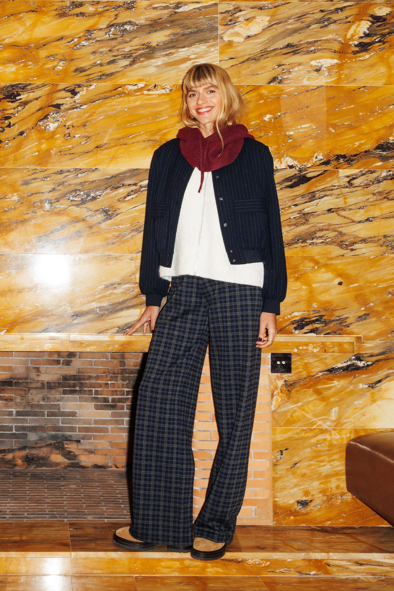 Pantaloni quadri punto Milano