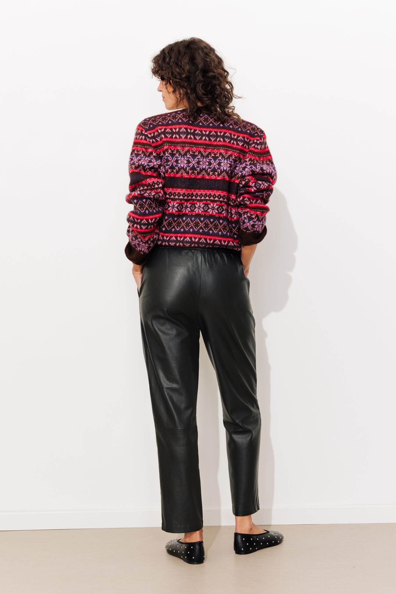 Pantalón efecto piel