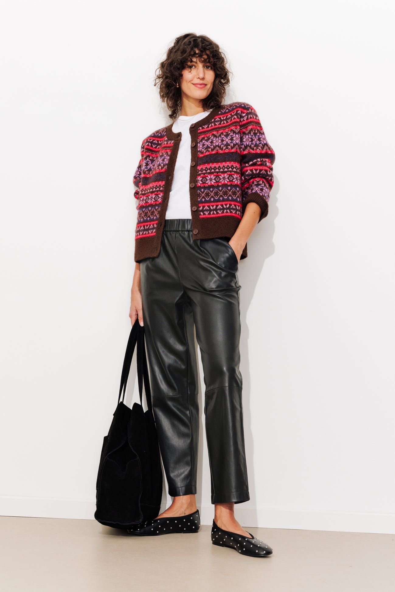 Pantalon en simili Femme