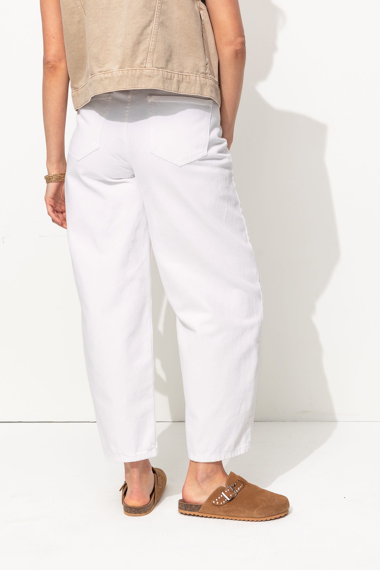 Pantalon barrel Femme