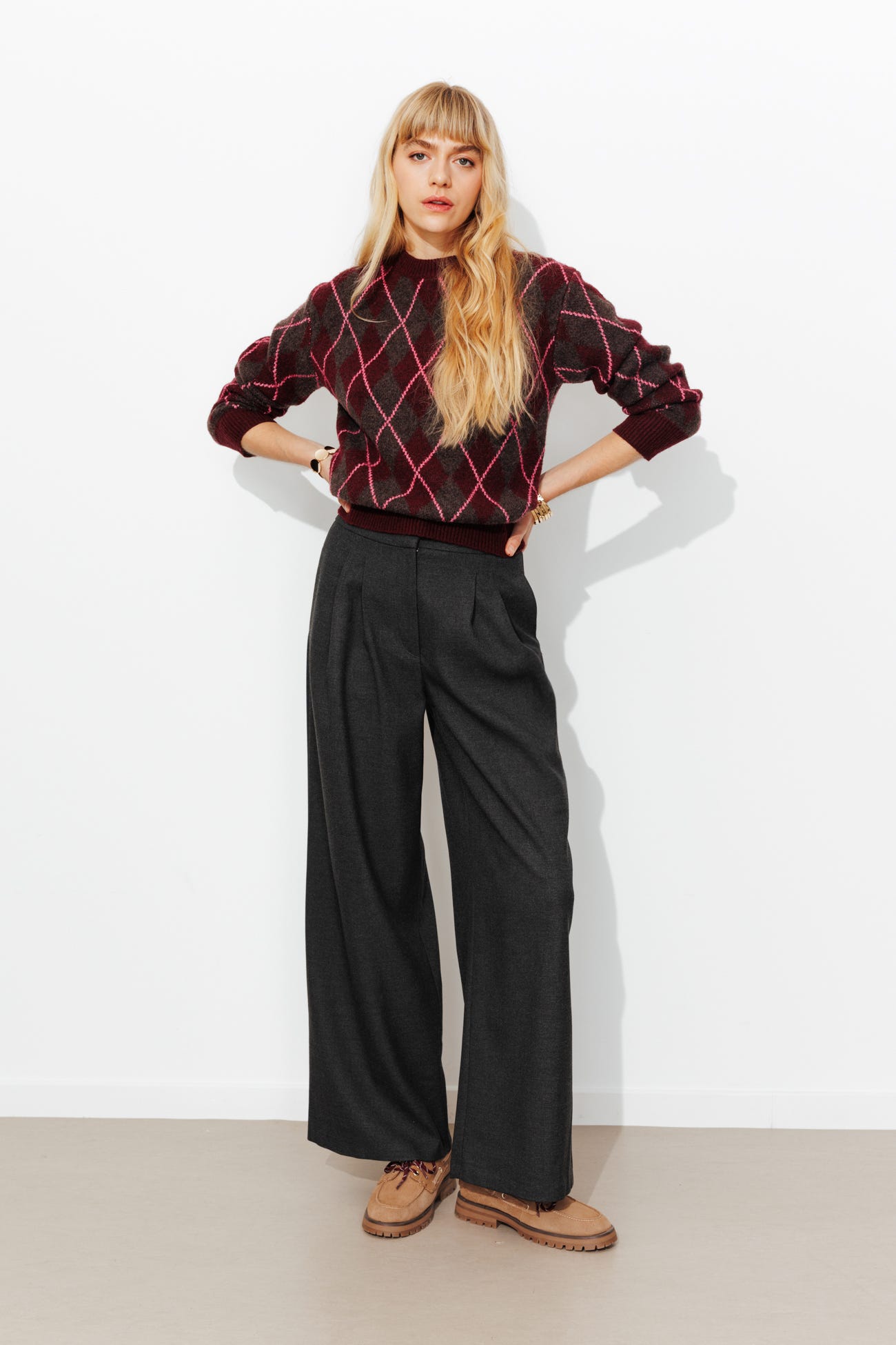 Pantalon large à pinces