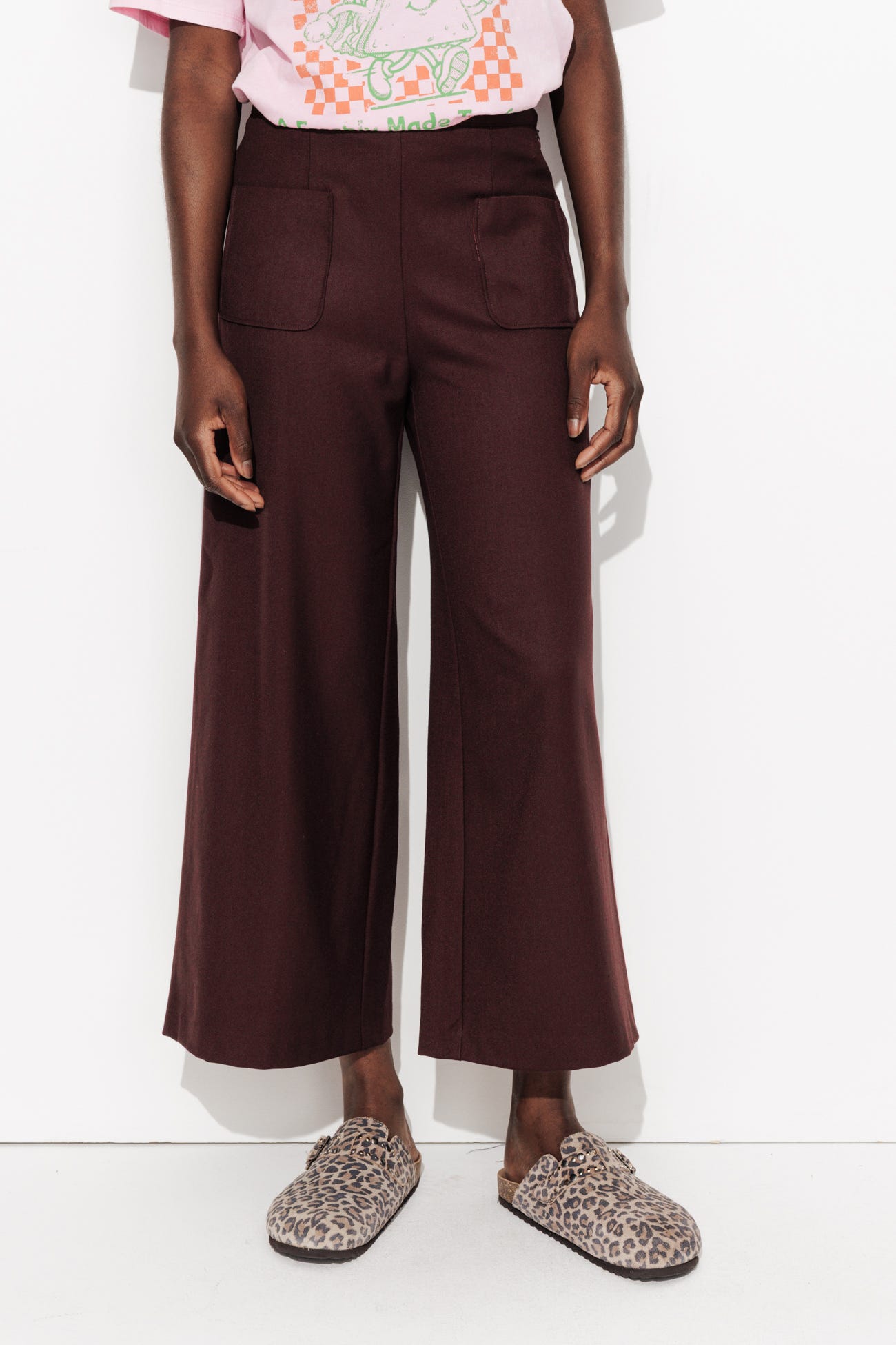 Pantalon large et court Femme