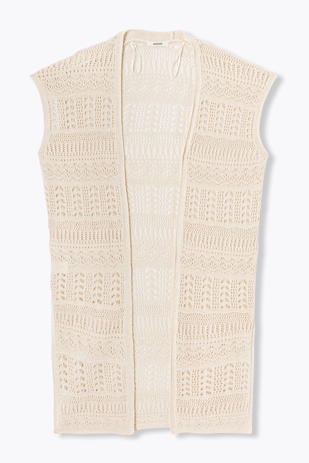 Long gilet au crochet Femme