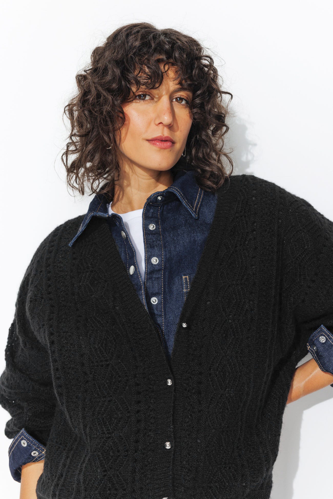 Cardigan ajouré Femme