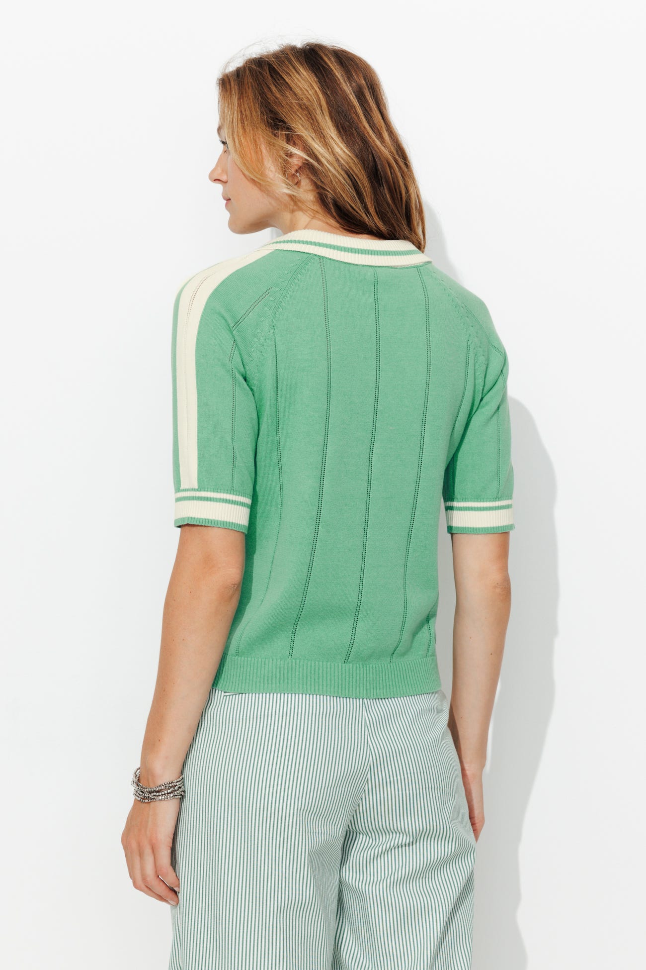Pull col polo éco-conçu Femme