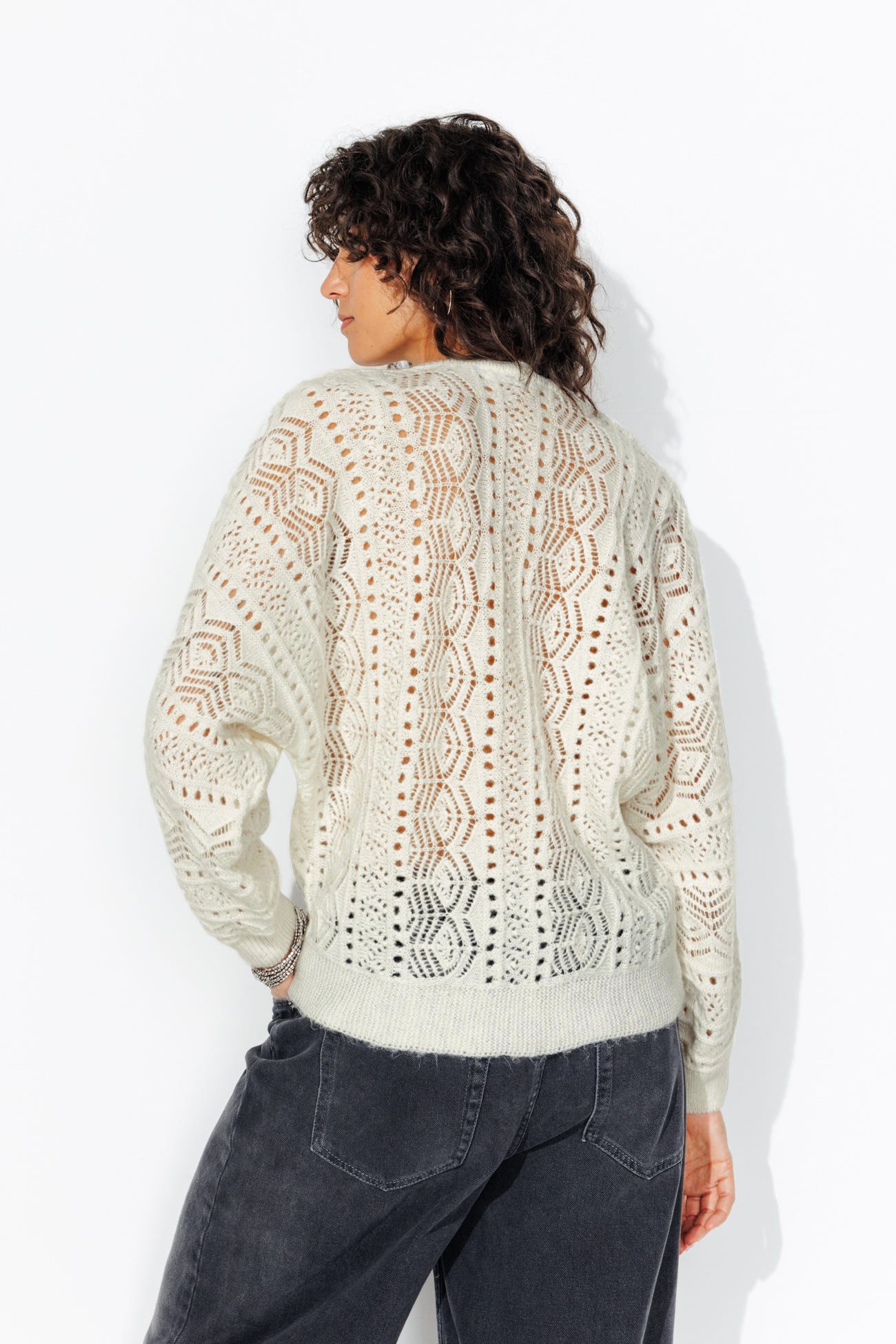Cardigan ajouré Femme