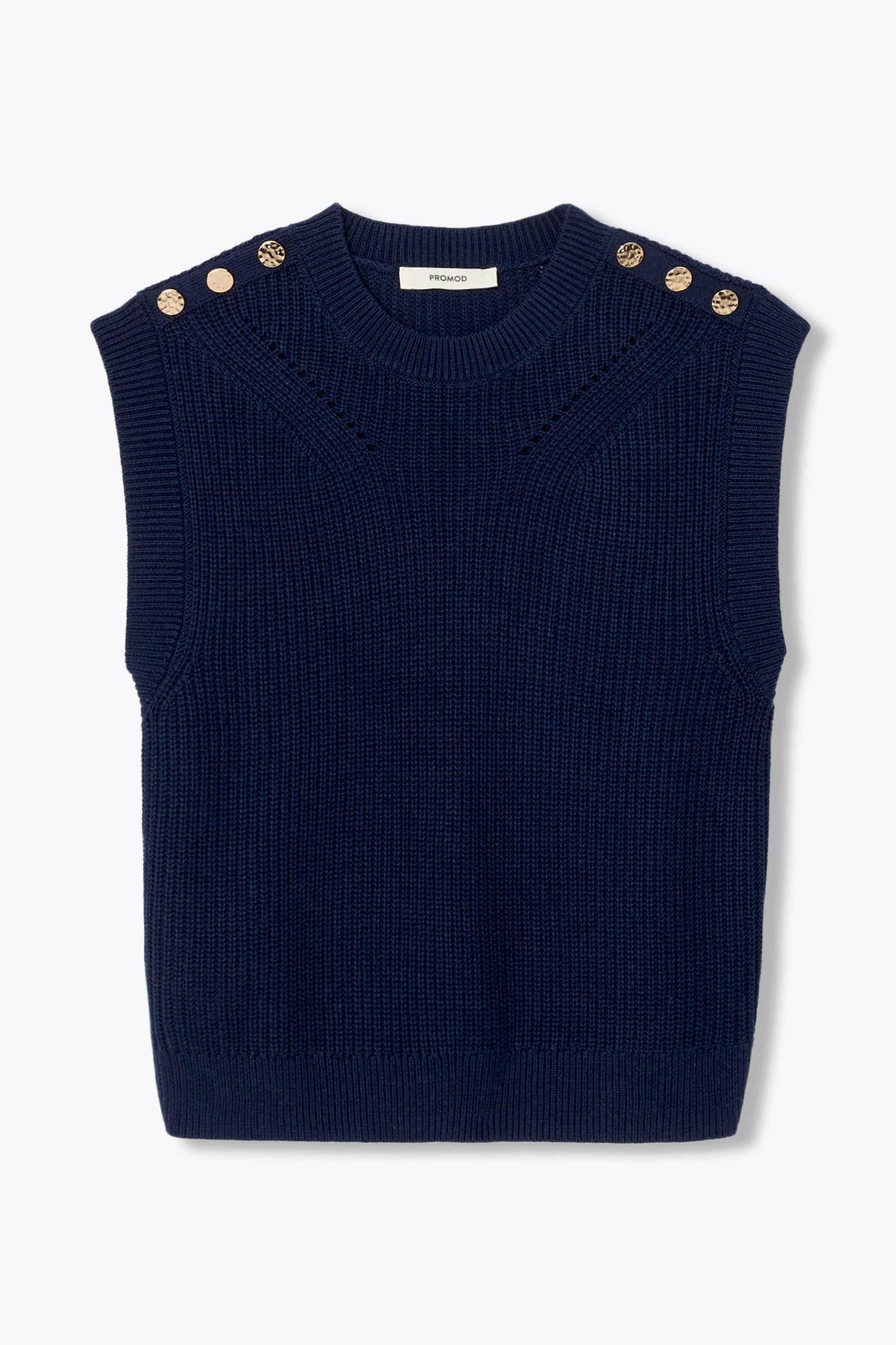 Pull-débardeur côtelé Femme