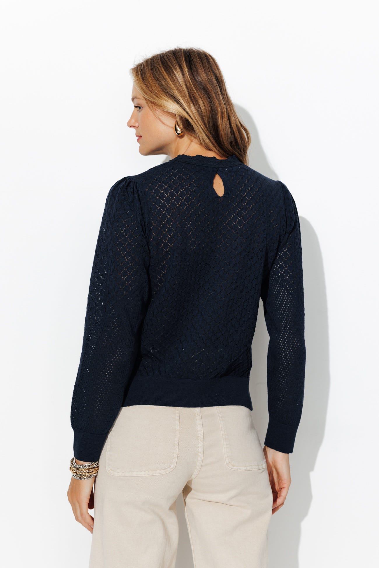 Pull fin ajouré Femme
