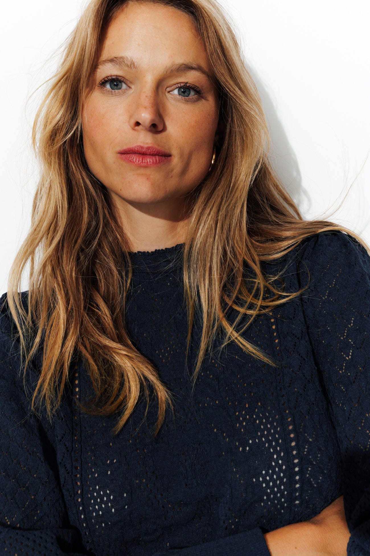 Pull fin ajouré Femme