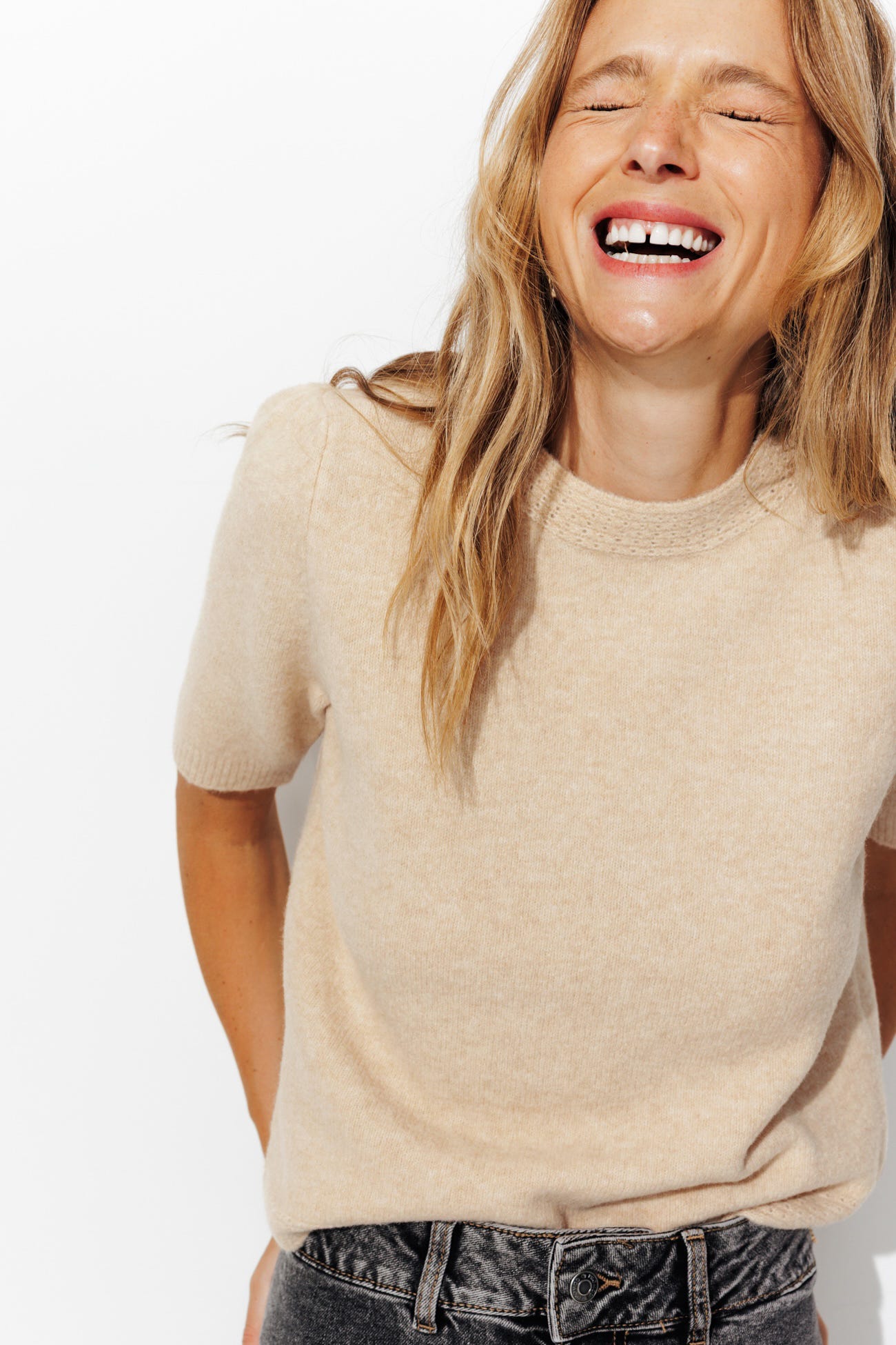 Short-sleeved jumper
