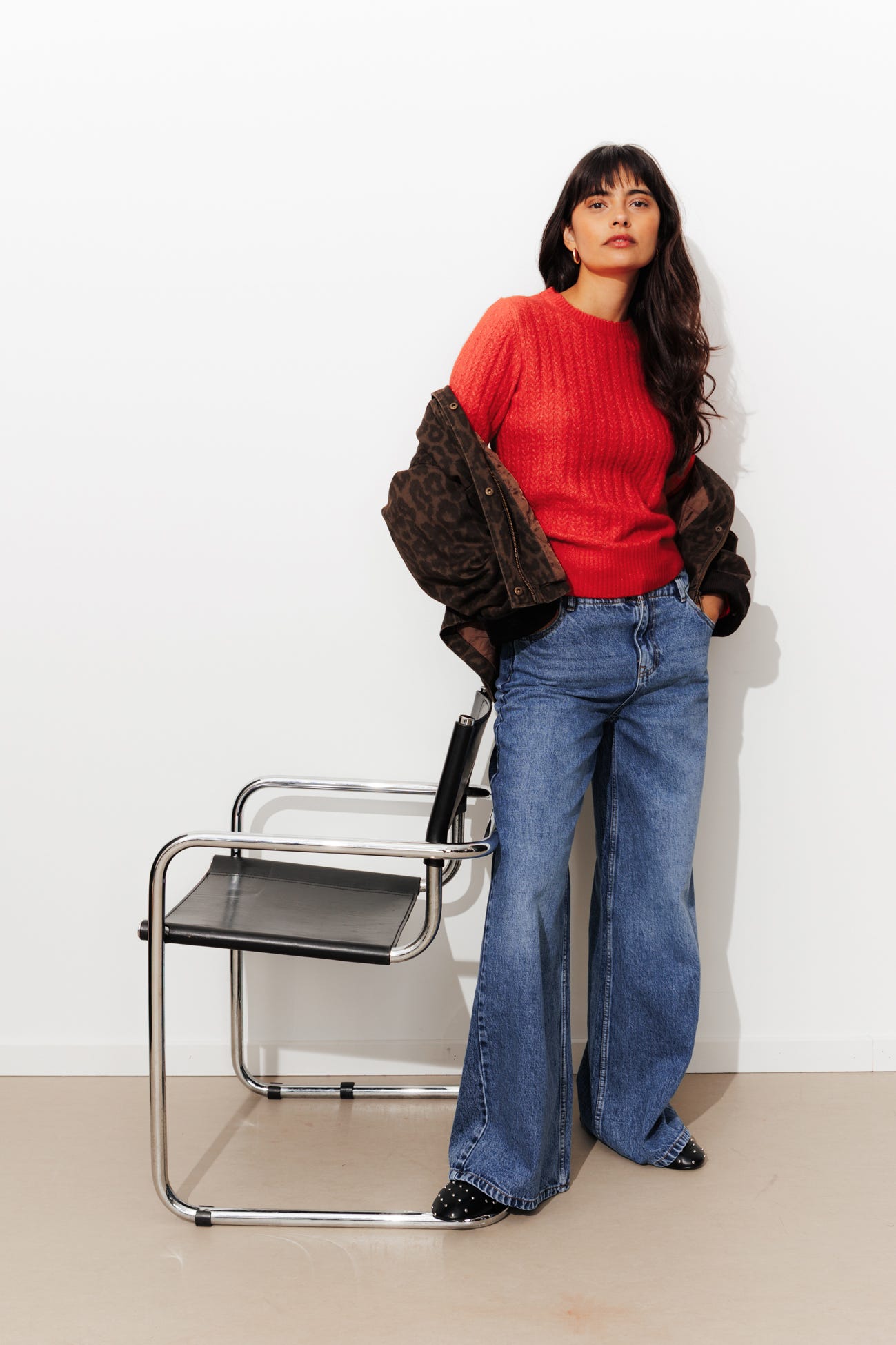 Pull torsadé col rond Femme