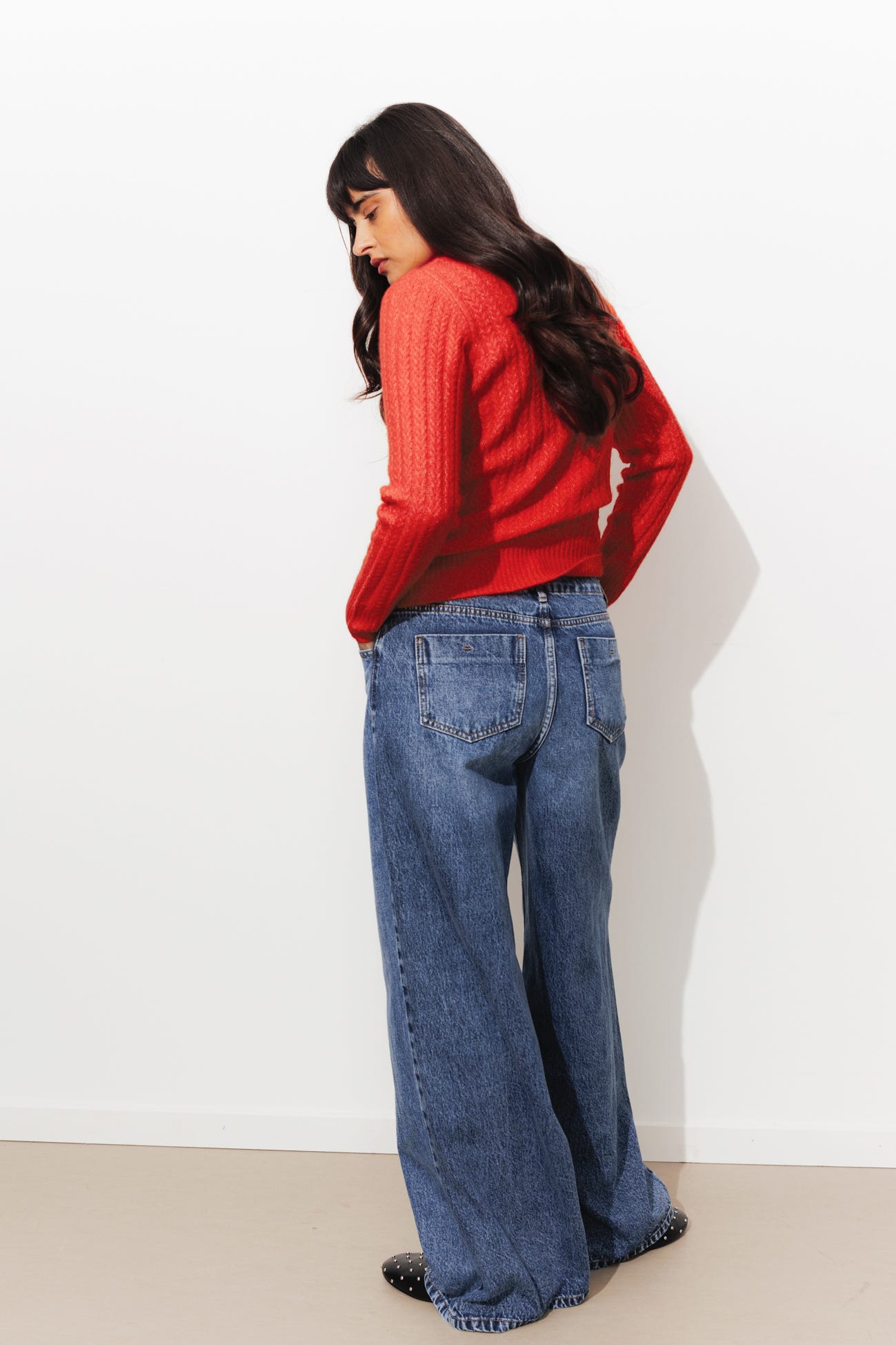 Pull torsadé col rond Femme