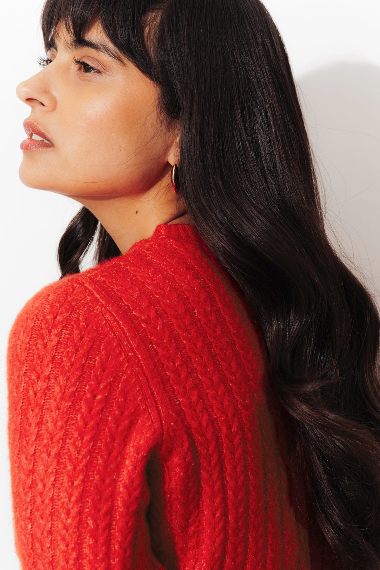 Pull torsadé col rond Femme