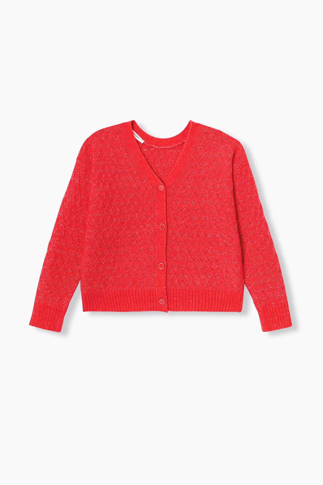 Cardigan torsadé recto-verso
