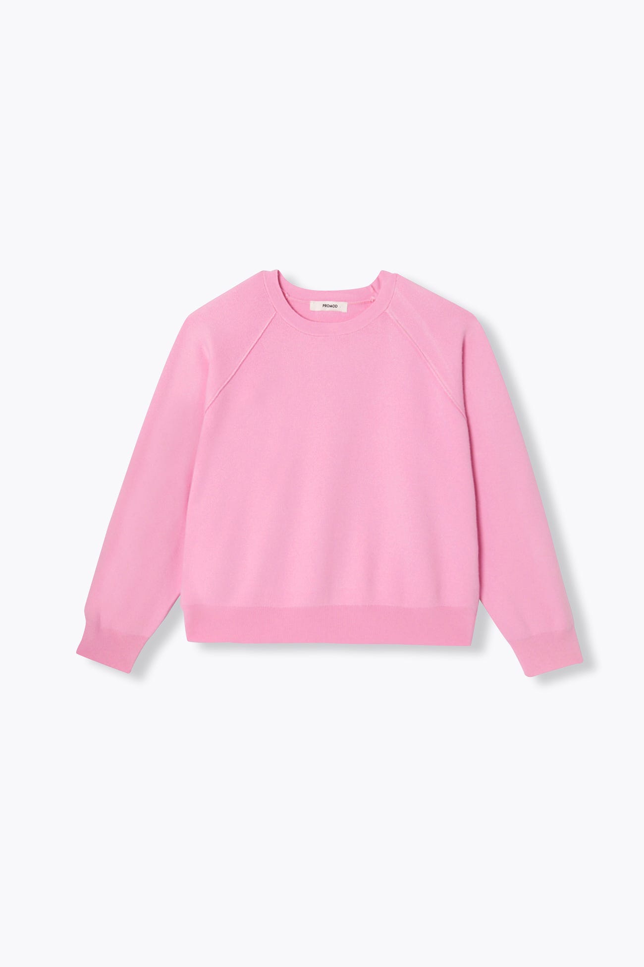 Pull uni col rond Femme