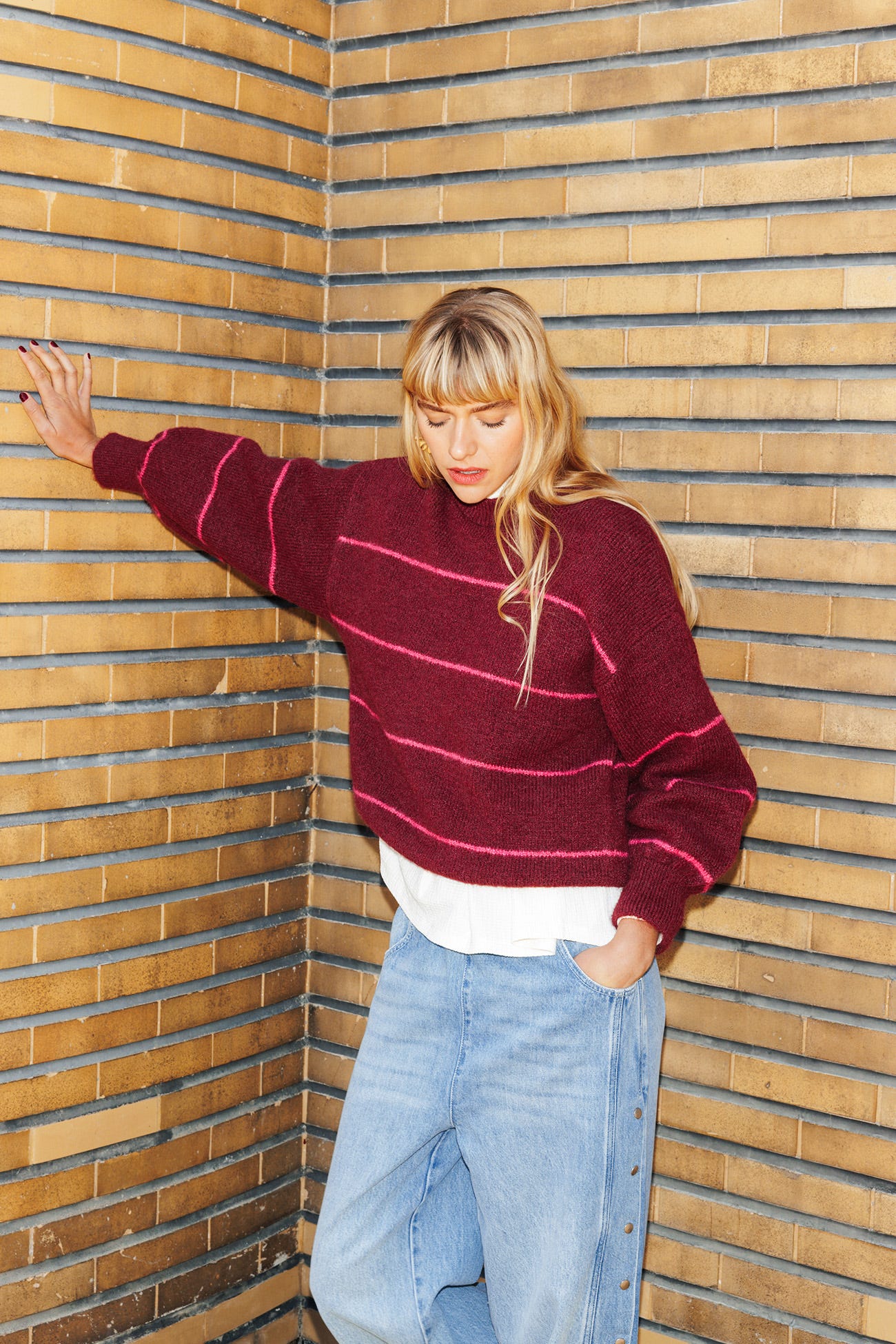 Squashy striped jumper