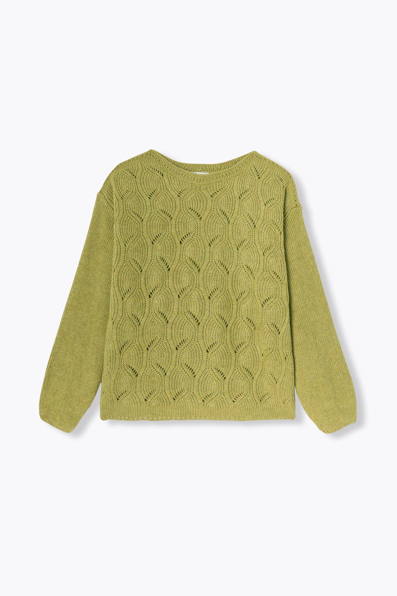 Pull torsadé ajouré Femme