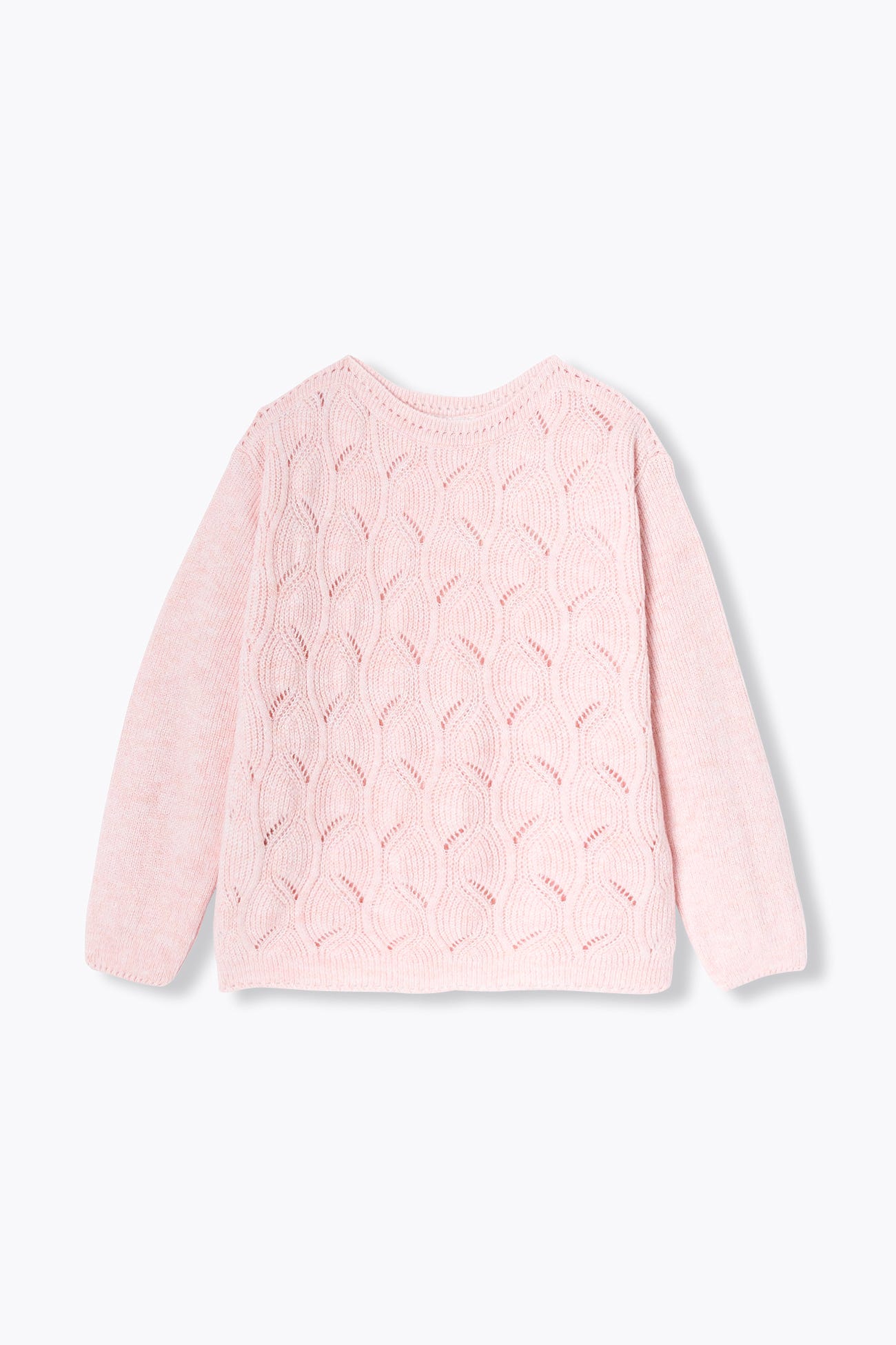 Maglia a trecce e trafori