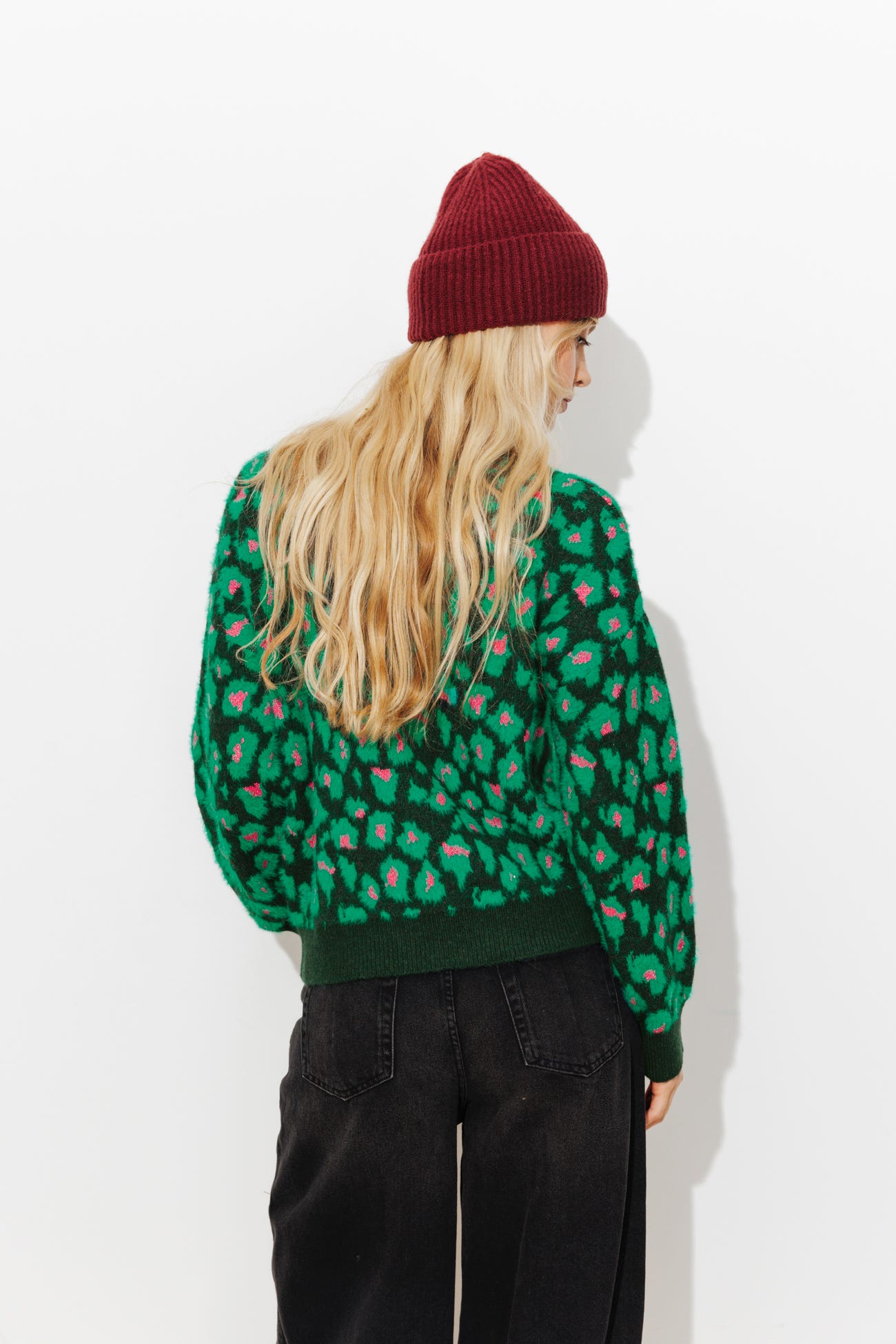 Sweterek w panterkę