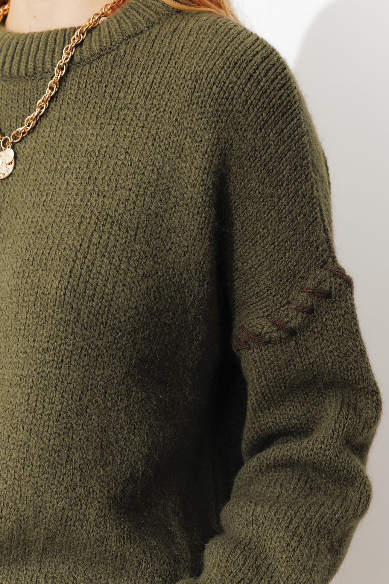 Pull court en maille Femme