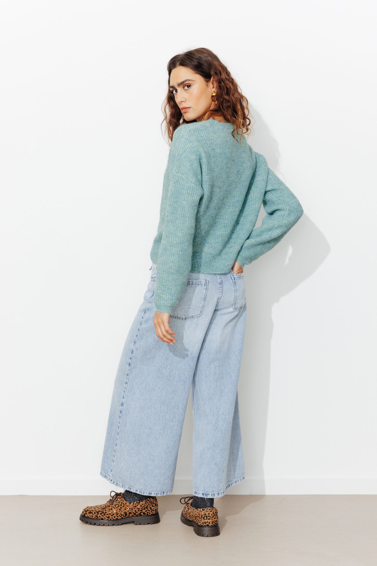 Pull col rond Femme