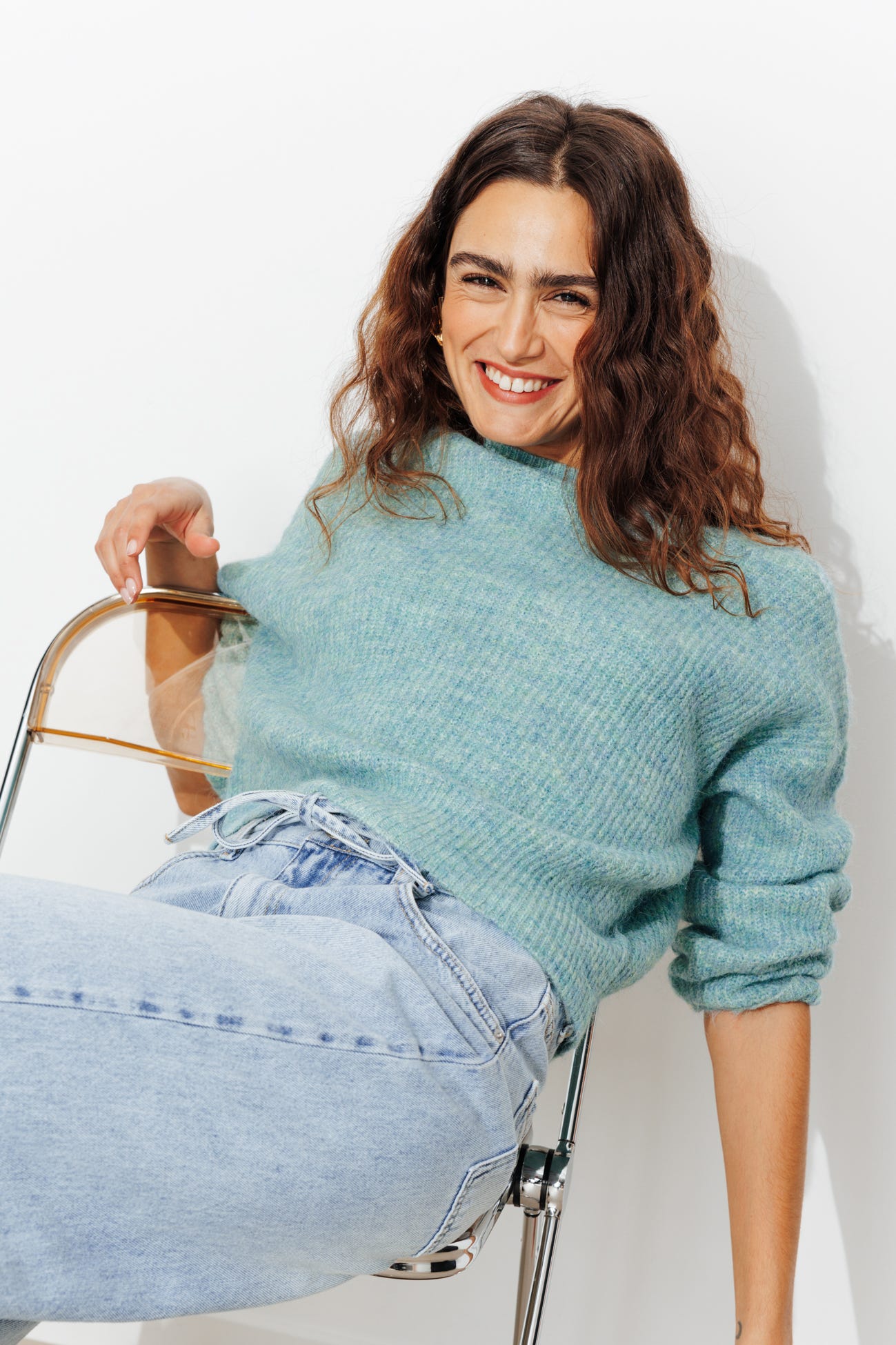 Pull col rond Femme