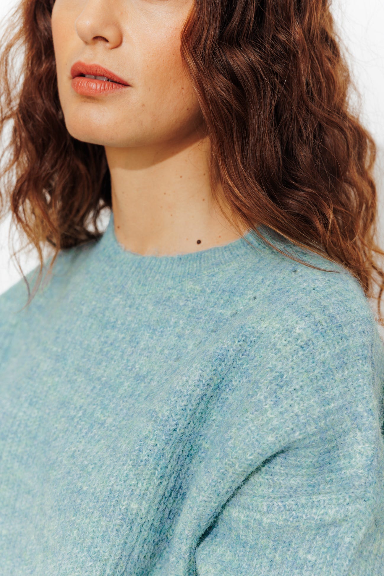 Pull col rond Femme
