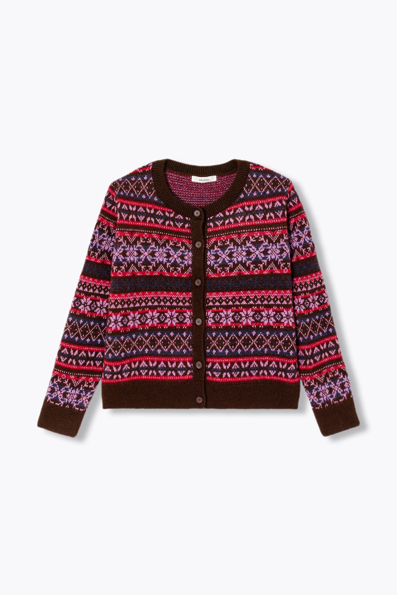 Cardigan en jacquard Femme