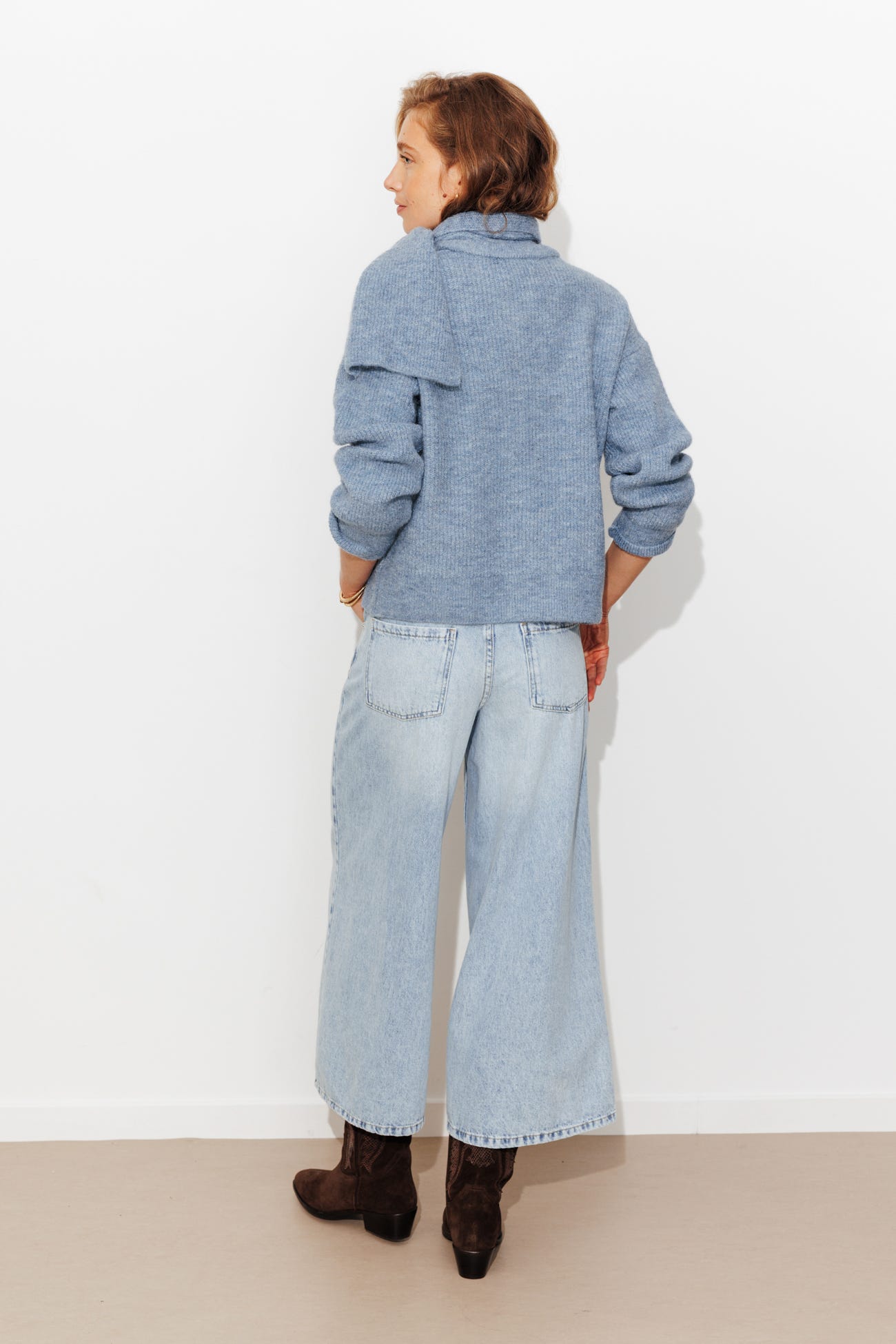 Gilet à écharpe Femme
