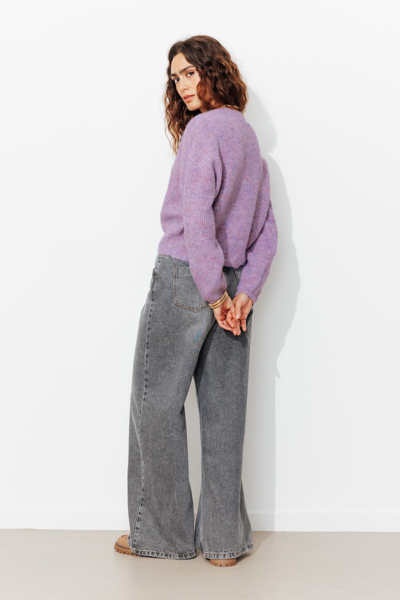 Pull col rond Femme