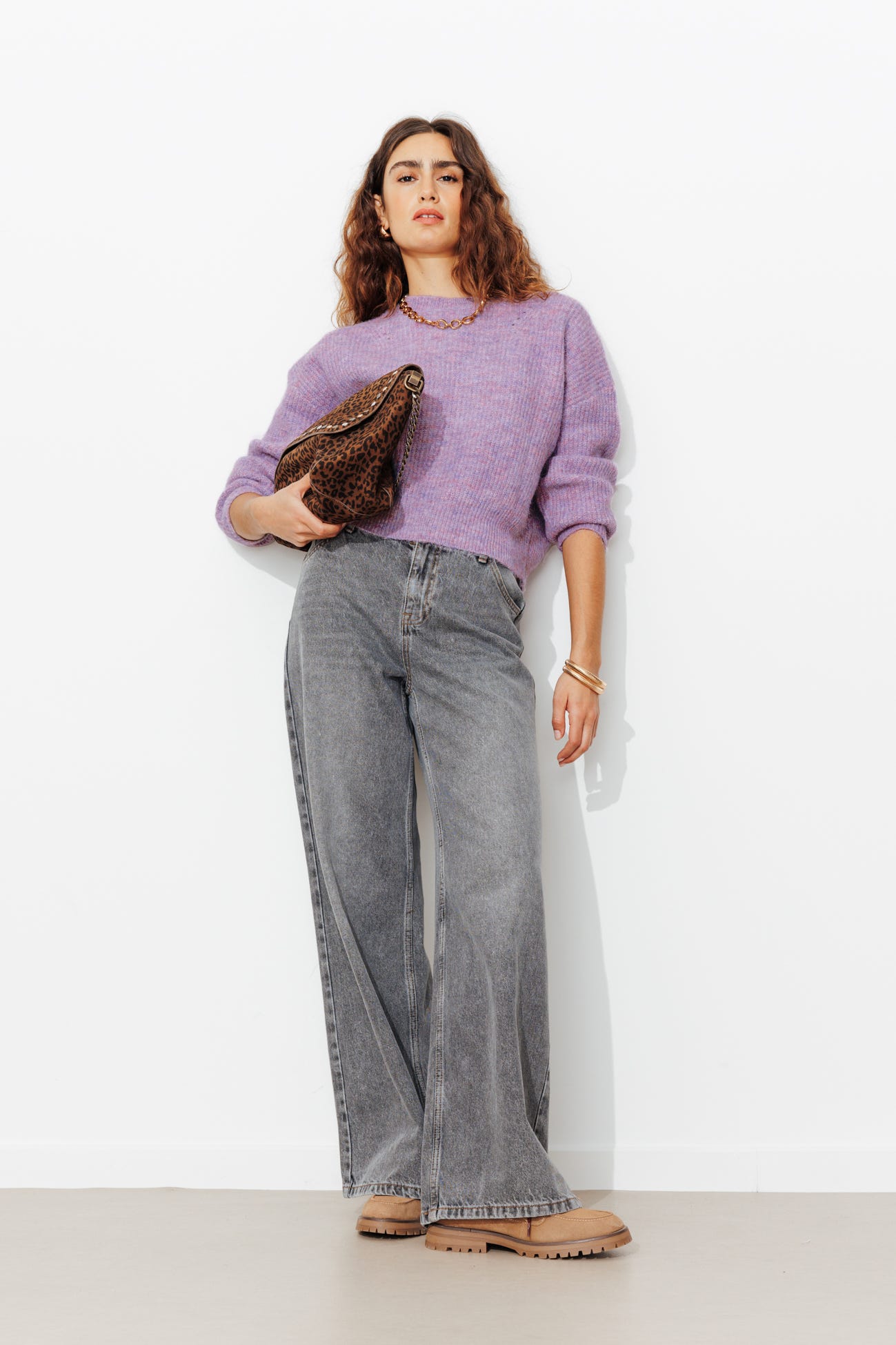 Pull col rond Femme