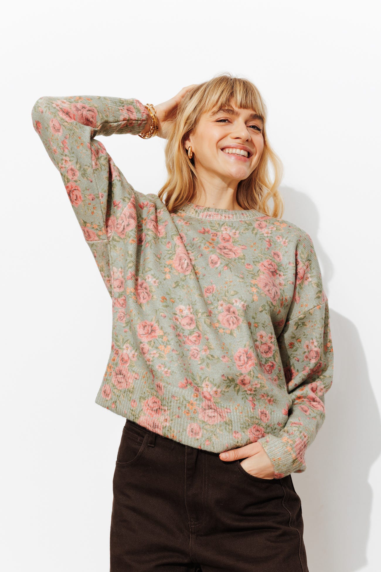 Maglia a stampa floreale