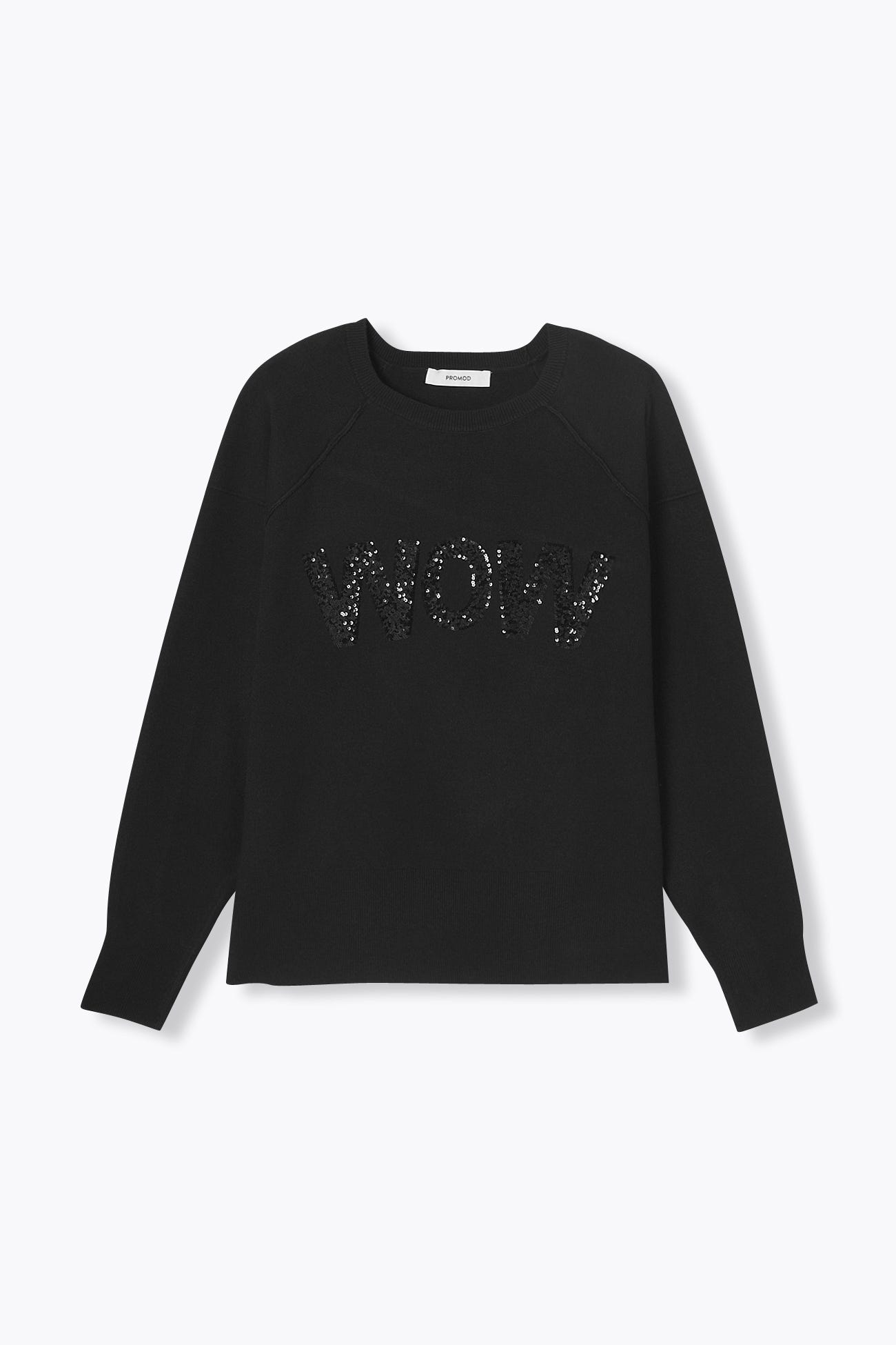 Maglia con slogan WOW