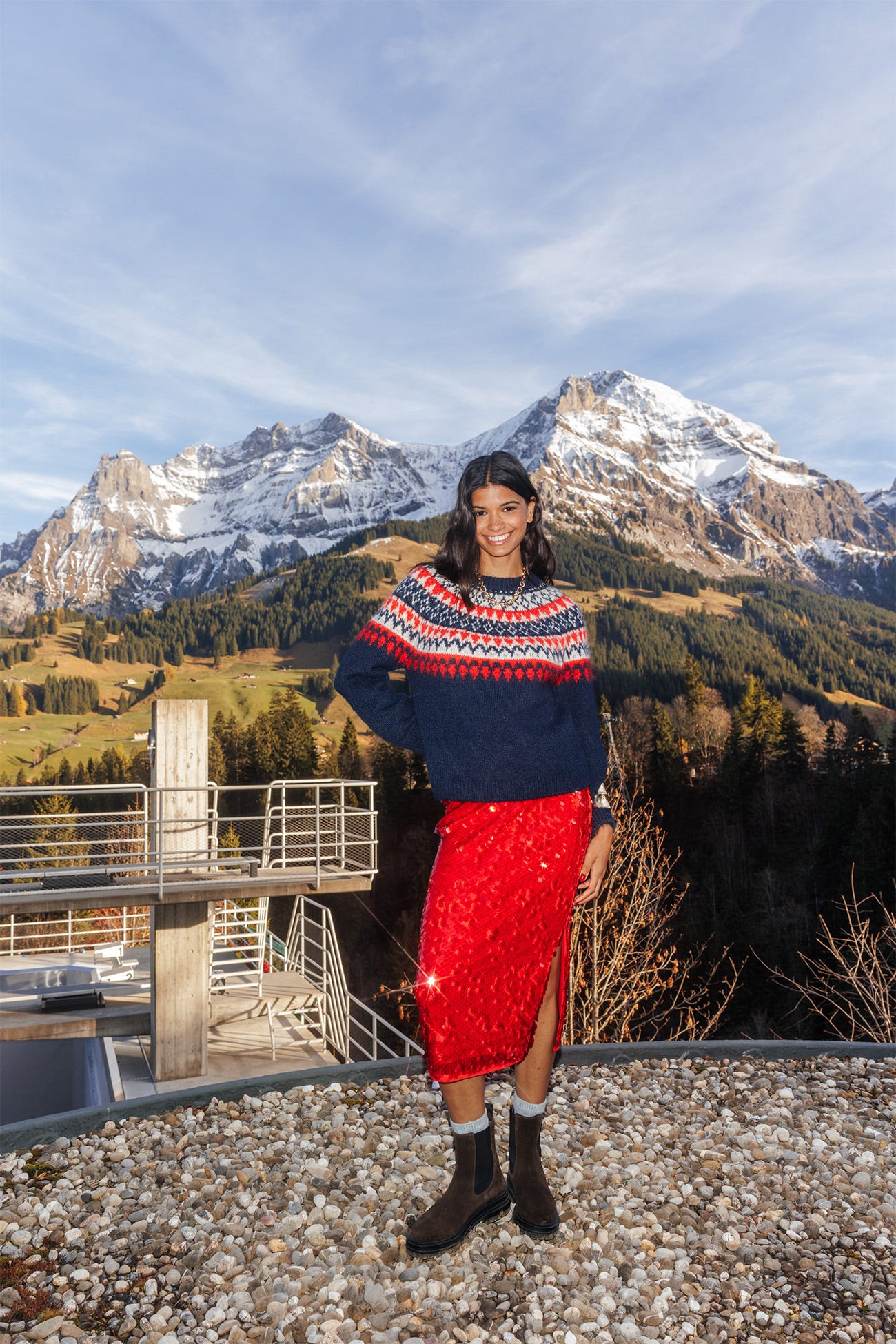 Pull jacquard scandinave Femme