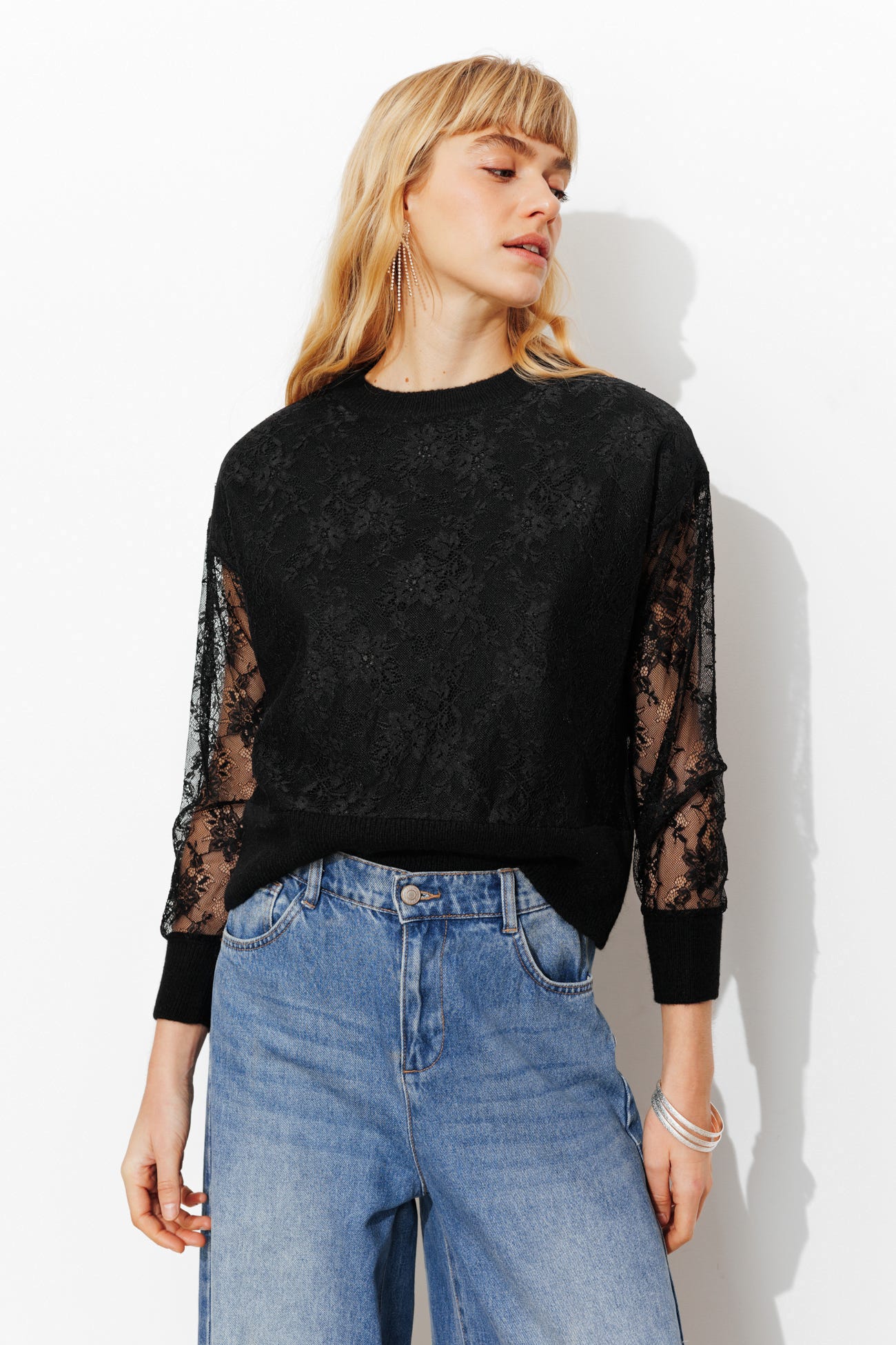 Pull en dentelle Femme