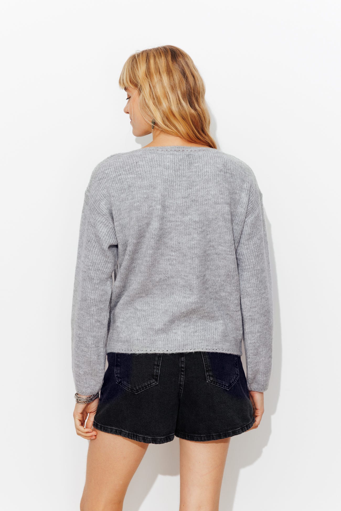 Pull torsadé ajouré Femme