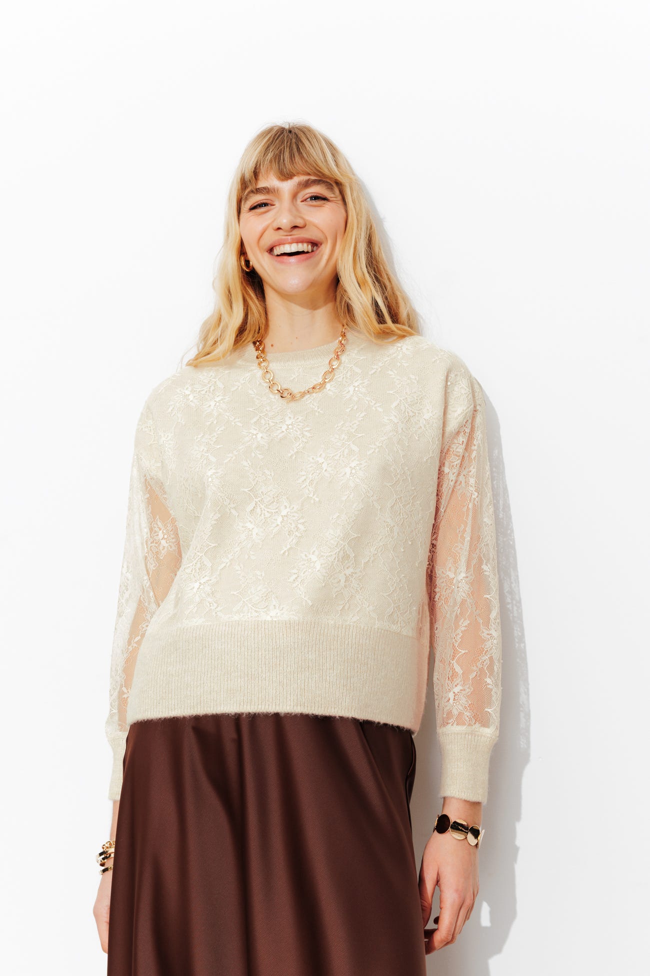 Pull en dentelle Femme